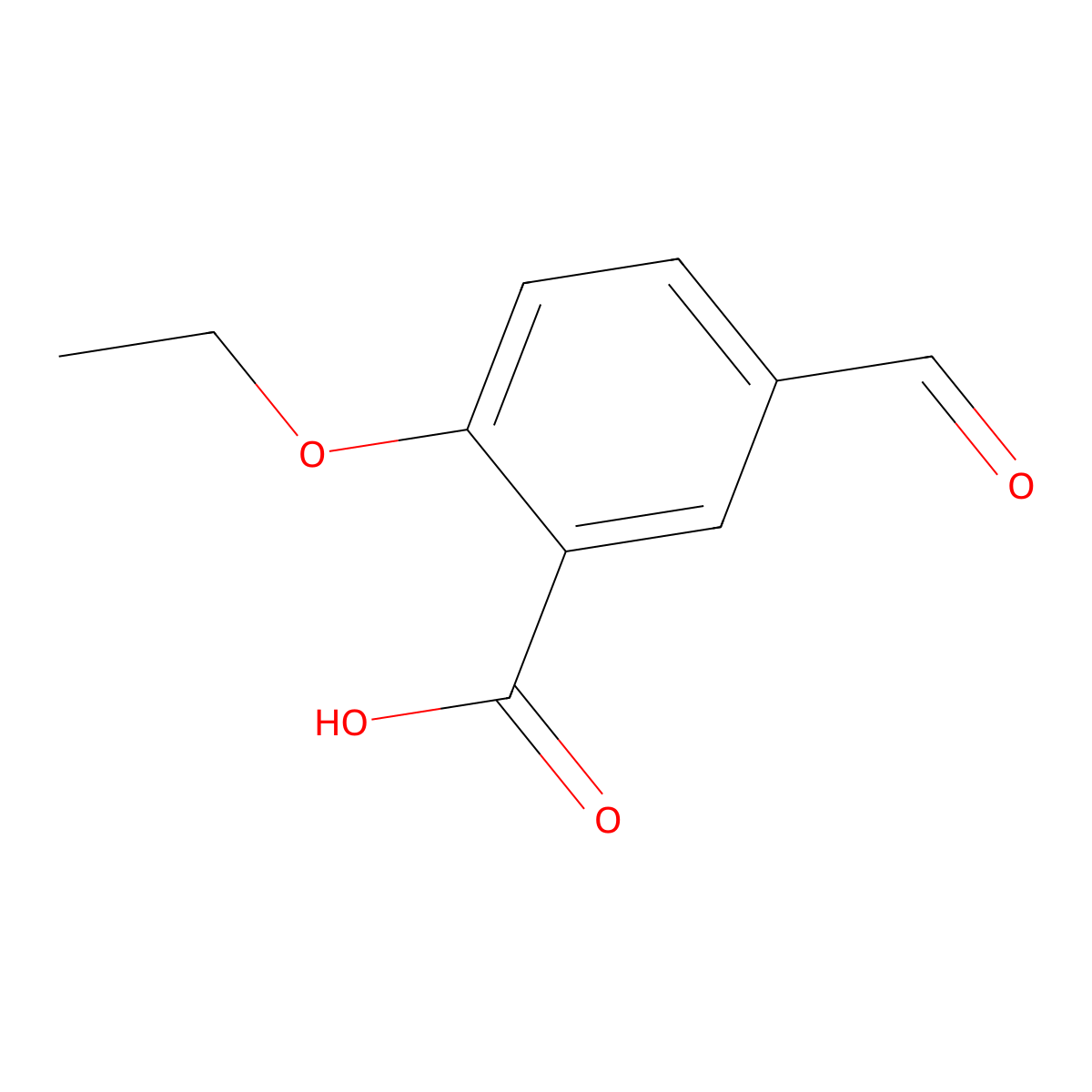 2-Ethoxy-5-formylbenzoic acid molecular structure, CAS 848606-43-9