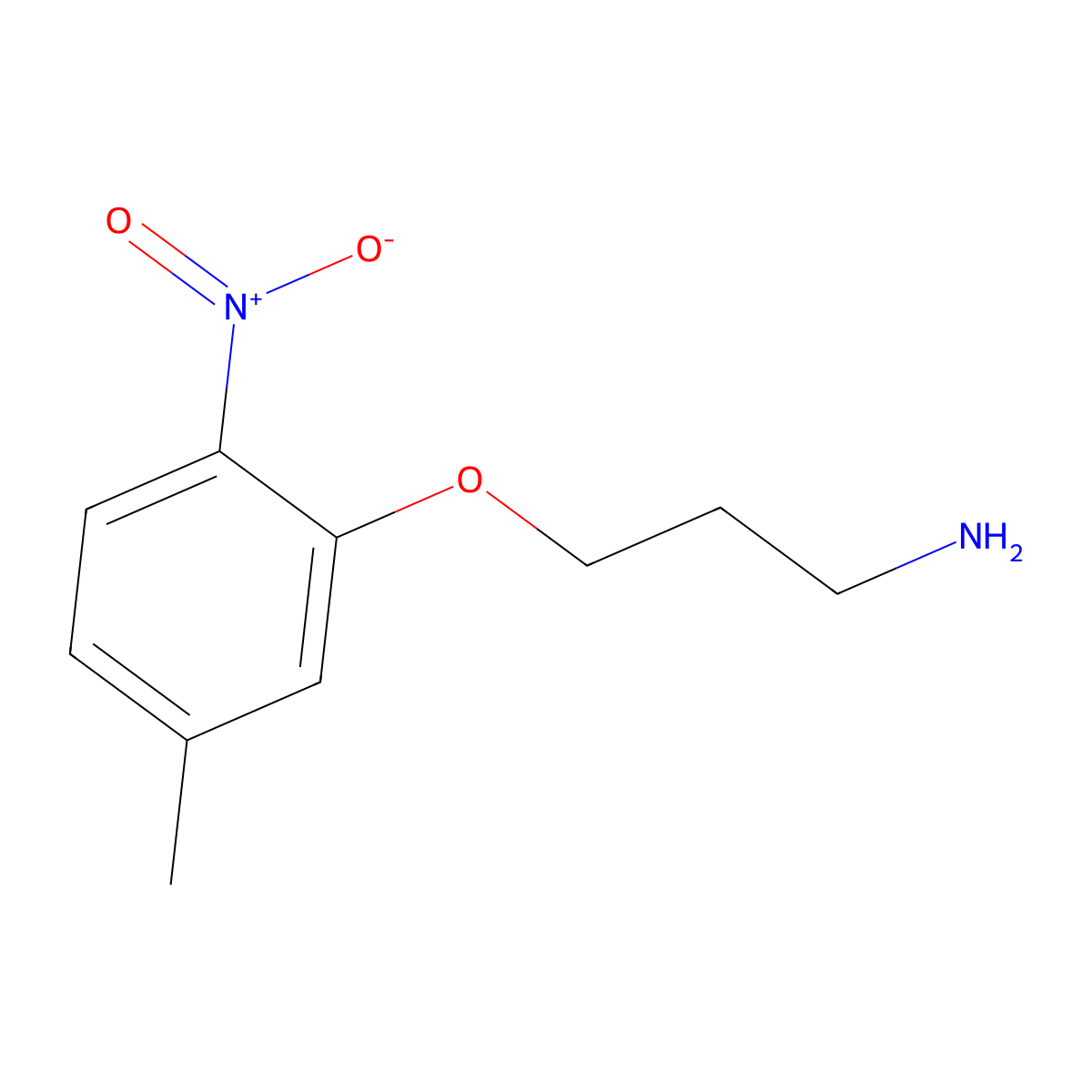 3-(5-Methyl-2-nitrophenoxy)propan-1-amine molecular structure, CAS 848640-46-0