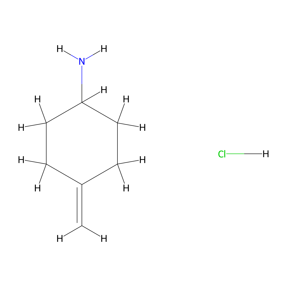 4-Methylidenecyclohexan-1-amine hydrochloride molecular structure, CAS 848650-02-2