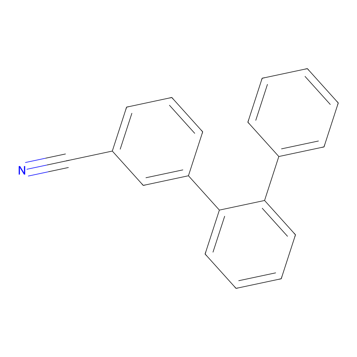 3-{[1,1'-Biphenyl]-2-yl}benzonitrile molecular structure, CAS 848652-11-9