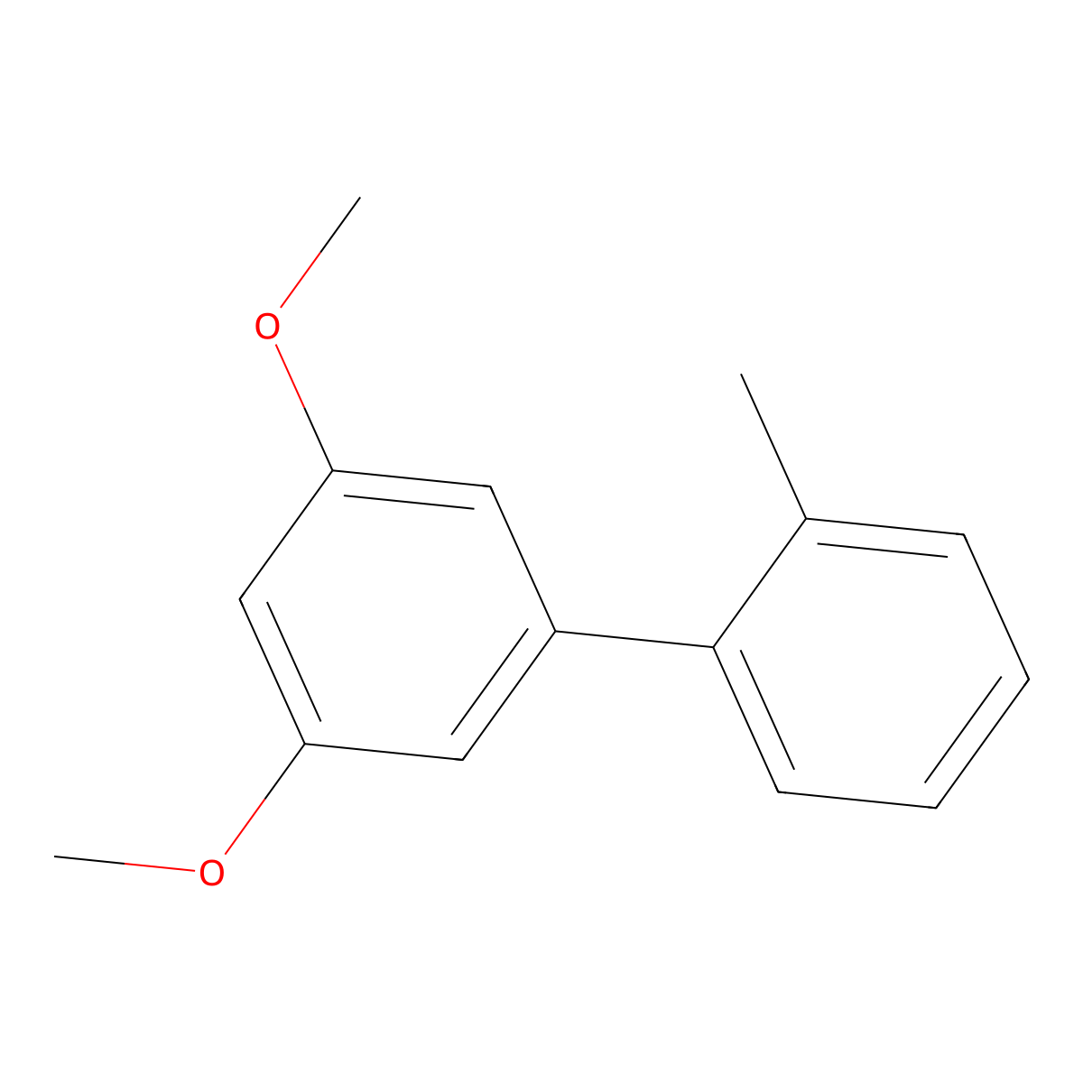 3',5'-Dimethoxy-2-methyl-1,1'-biphenyl molecular structure, CAS 848652-12-0