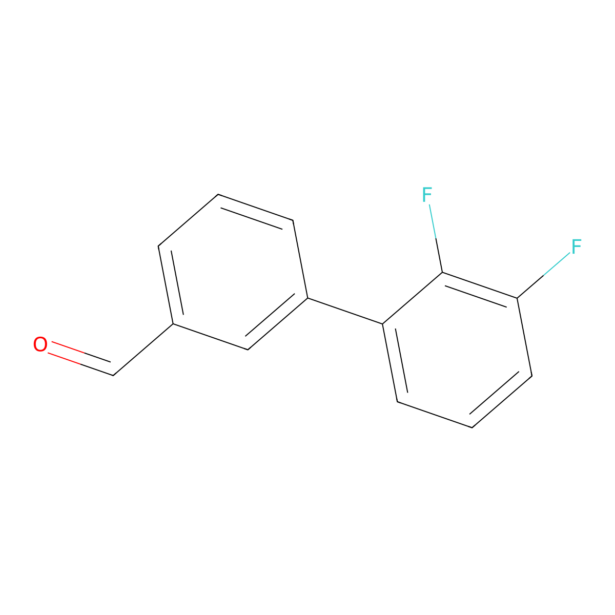 3-(2,3-Difluorophenyl)benzaldehyde molecular structure, CAS 848652-17-5