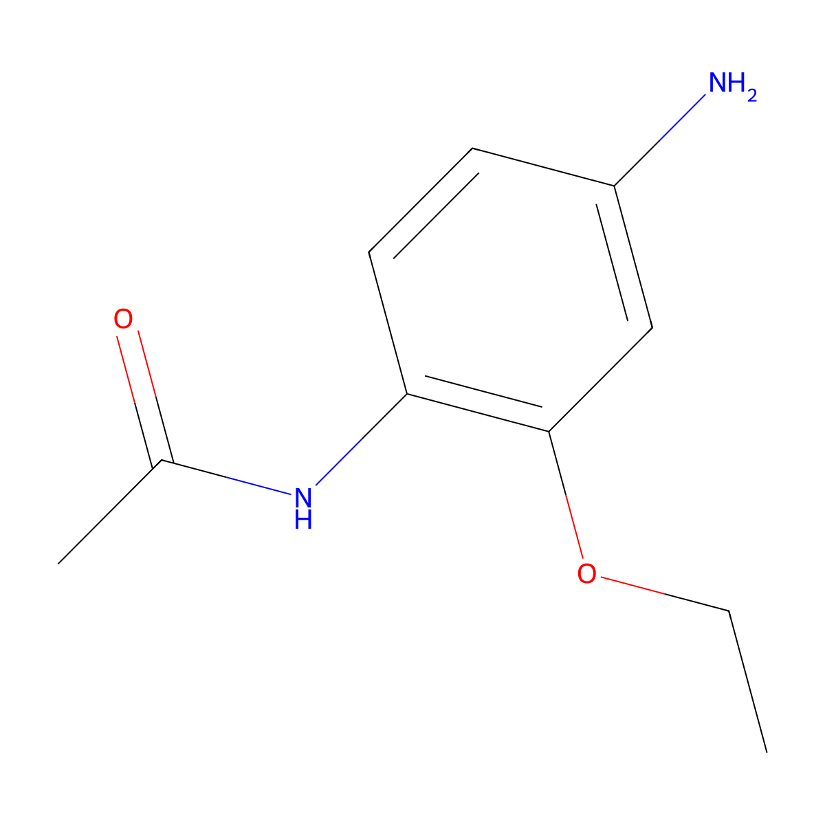 N-(4-amino-2-ethoxyphenyl)acetamide molecular structure, CAS 848655-78-7