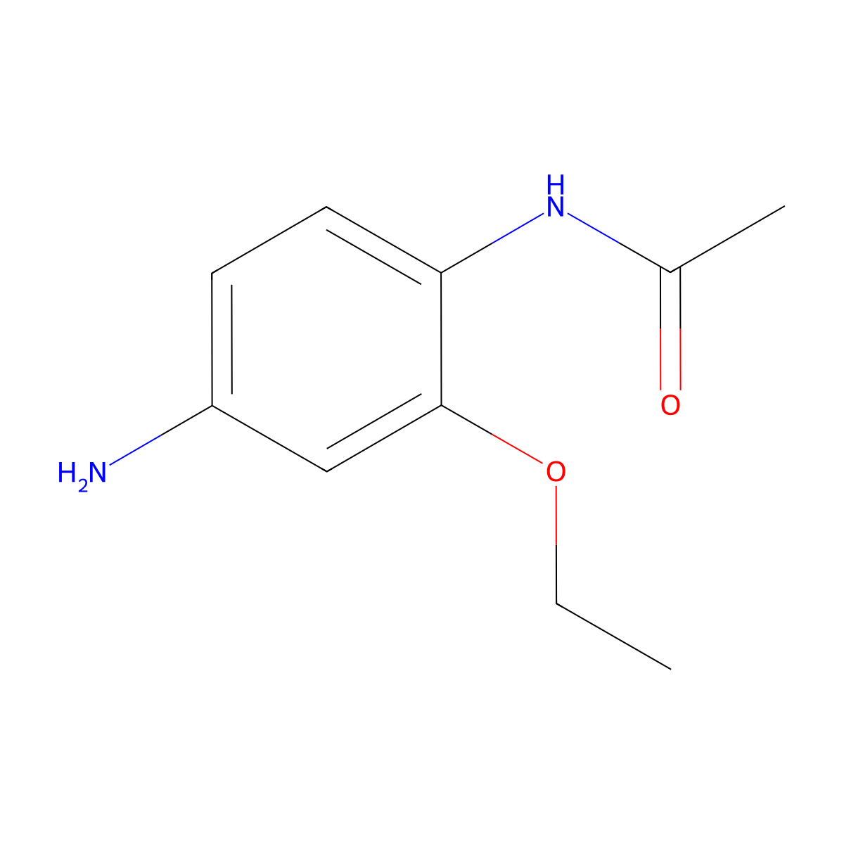 N-(4-amino-2-ethoxyphenyl)acetamide molecular structure, CAS 848655-78-7