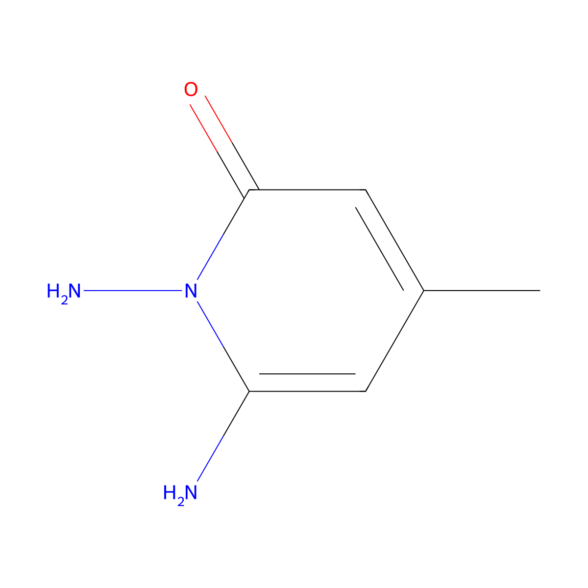 1,6-Diamino-4-methyl-1,2-dihydropyridin-2-one molecular structure, CAS 848658-71-9