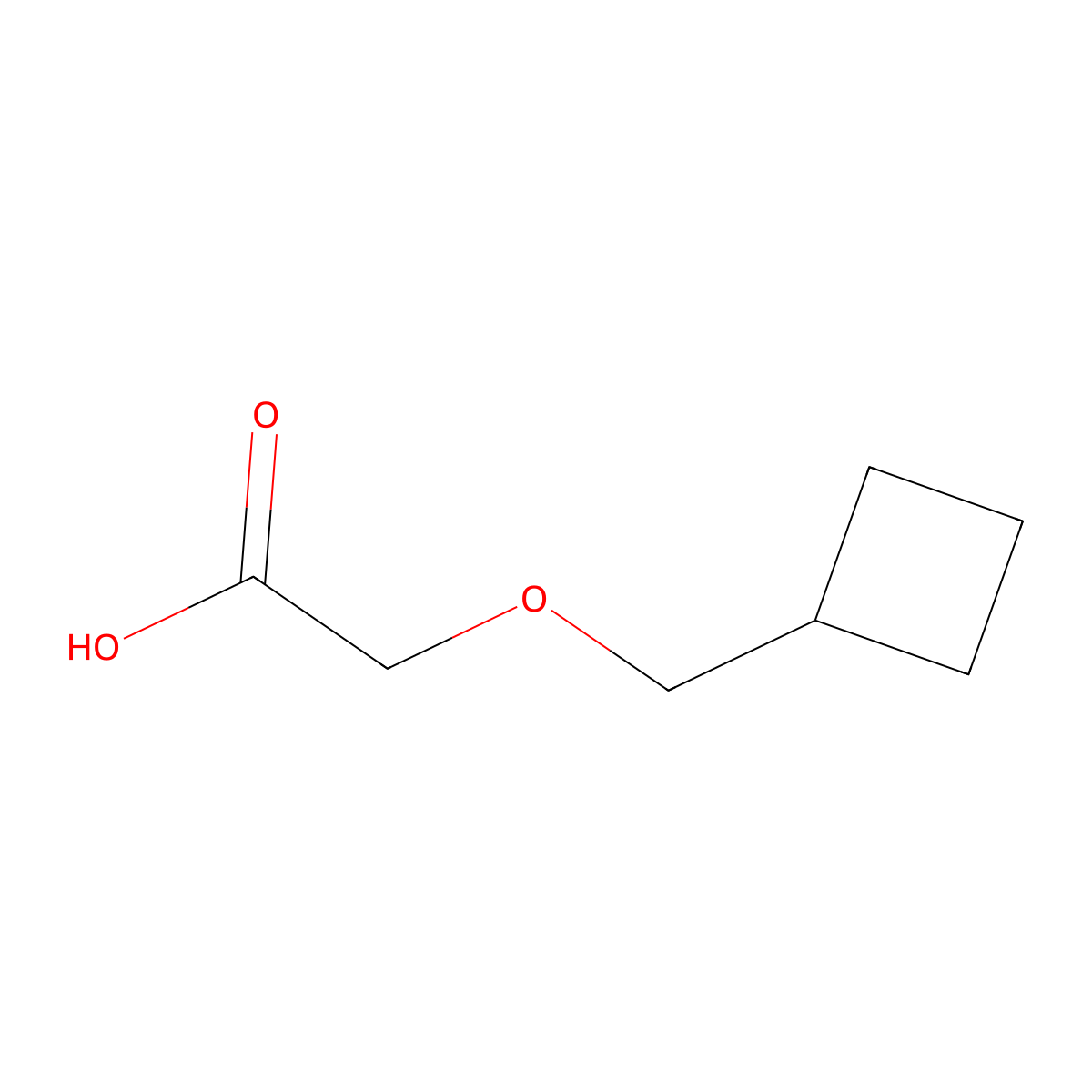 2-(Cyclobutylmethoxy)acetic acid molecular structure, CAS 848666-52-4