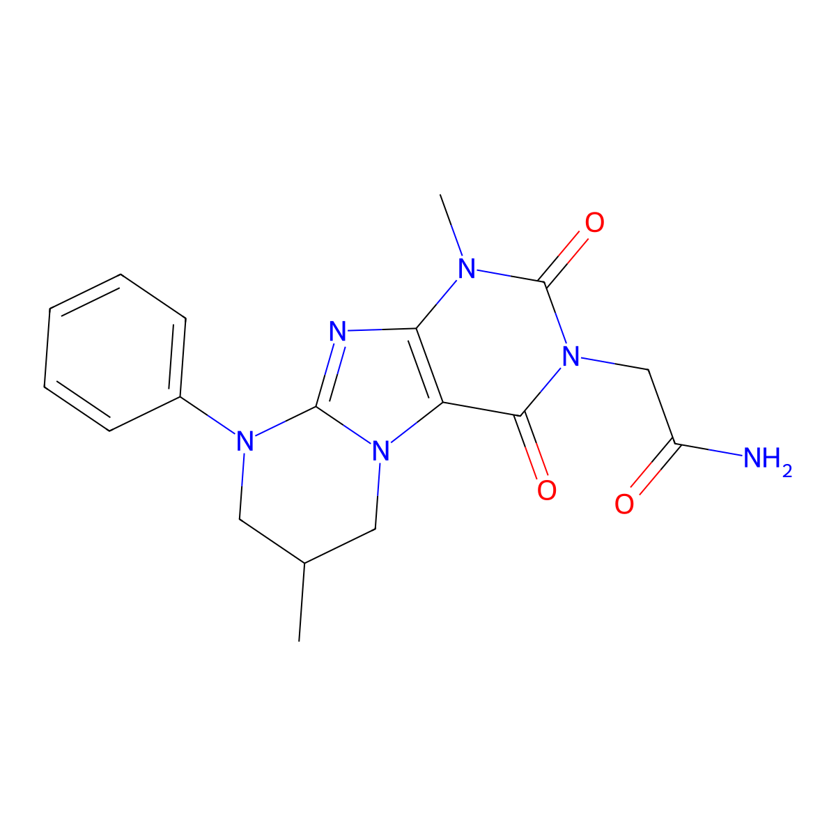 2-(1,7-dimethyl-2,4-dioxo-9-phenyl-7,8-dihydro-6H-purino[7,8-a]pyrimidin-3-yl)acetamide molecular structure, CAS 848674-22-6