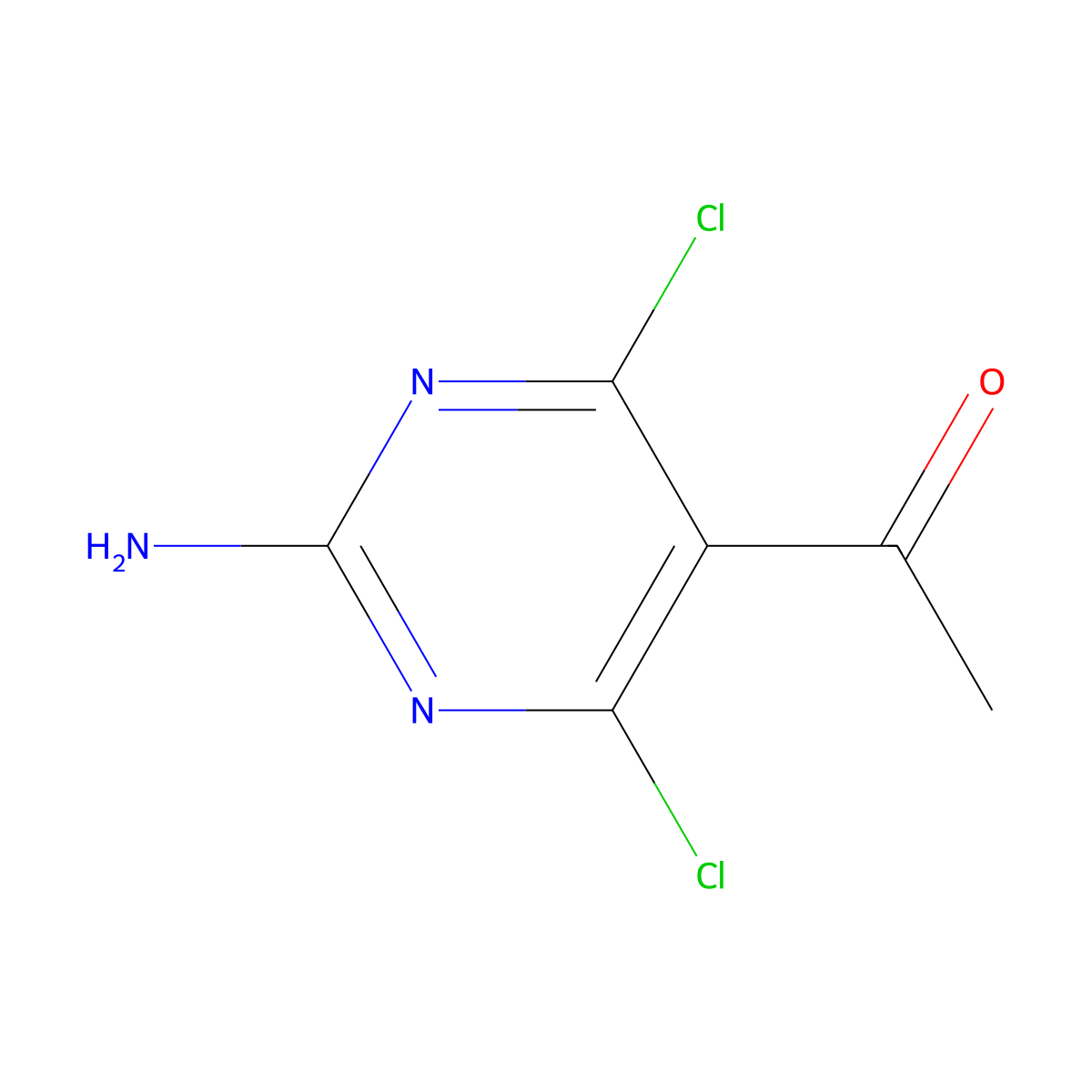 1-(2-Amino-4,6-dichloropyrimidin-5-YL)ethanone molecular structure, CAS 848697-05-2