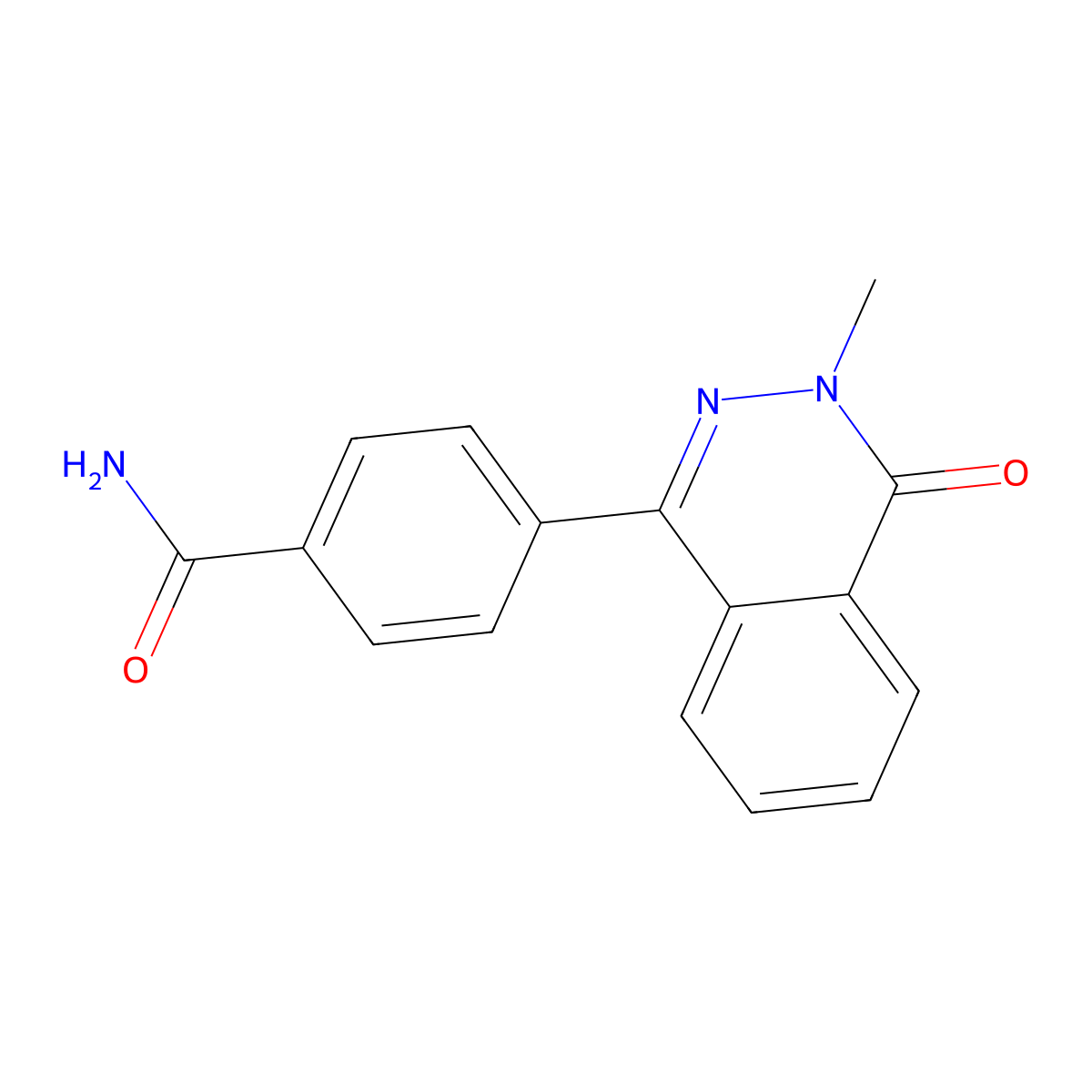 4-(3-Methyl-4-oxo-3,4-dihydrophthalazin-1-yl)benzamide molecular structure, CAS 848739-94-6