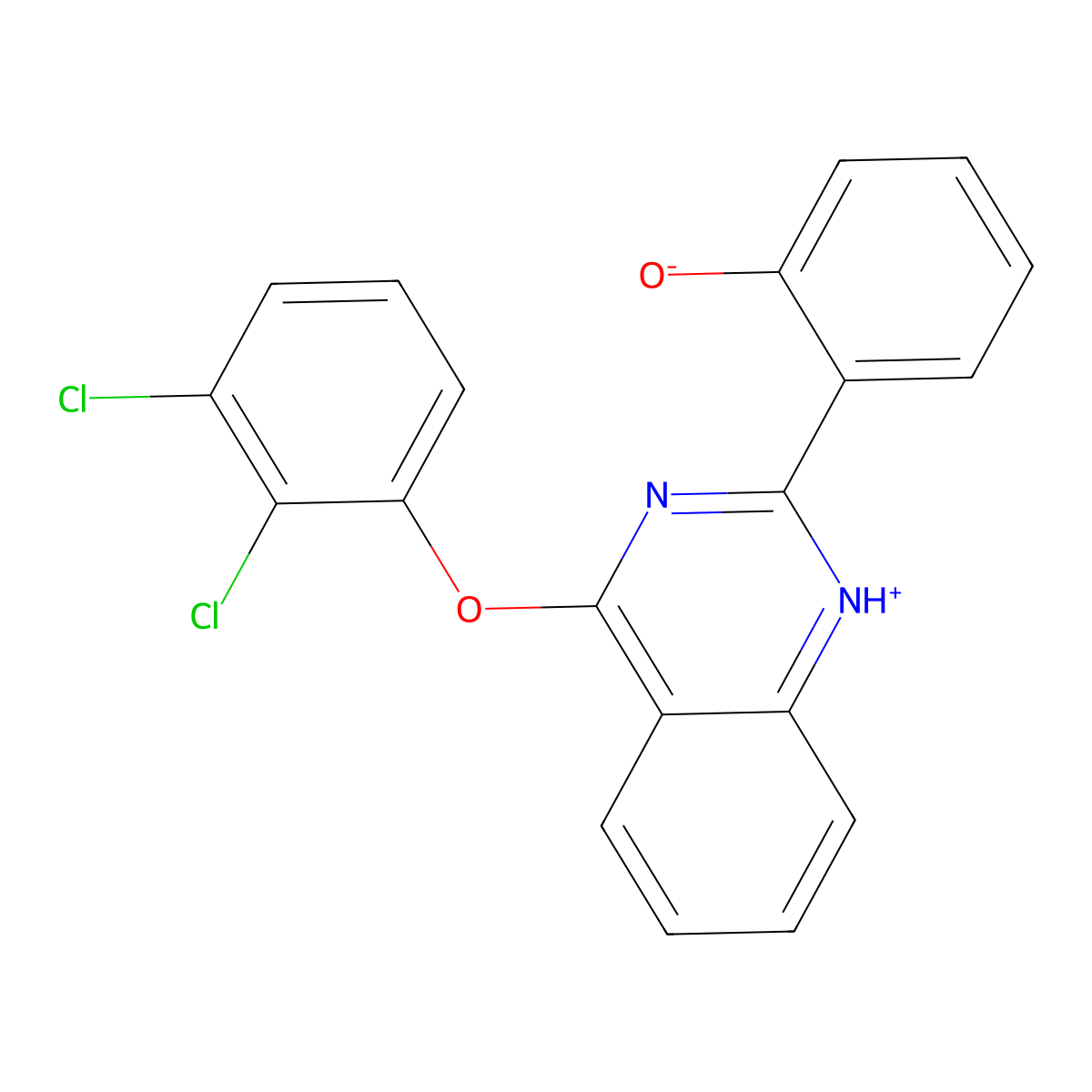 2-[4-(2,3-Dichlorophenoxy)-2-quinazolinyl]phenol molecular structure, CAS 848753-14-0