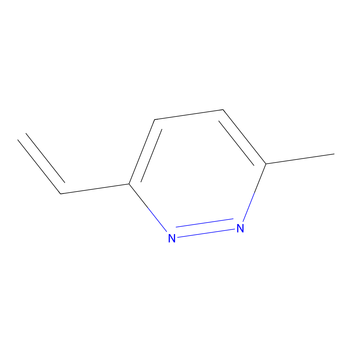 3-Methyl-6-vinylpyridazine molecular structure, CAS 848774-92-5