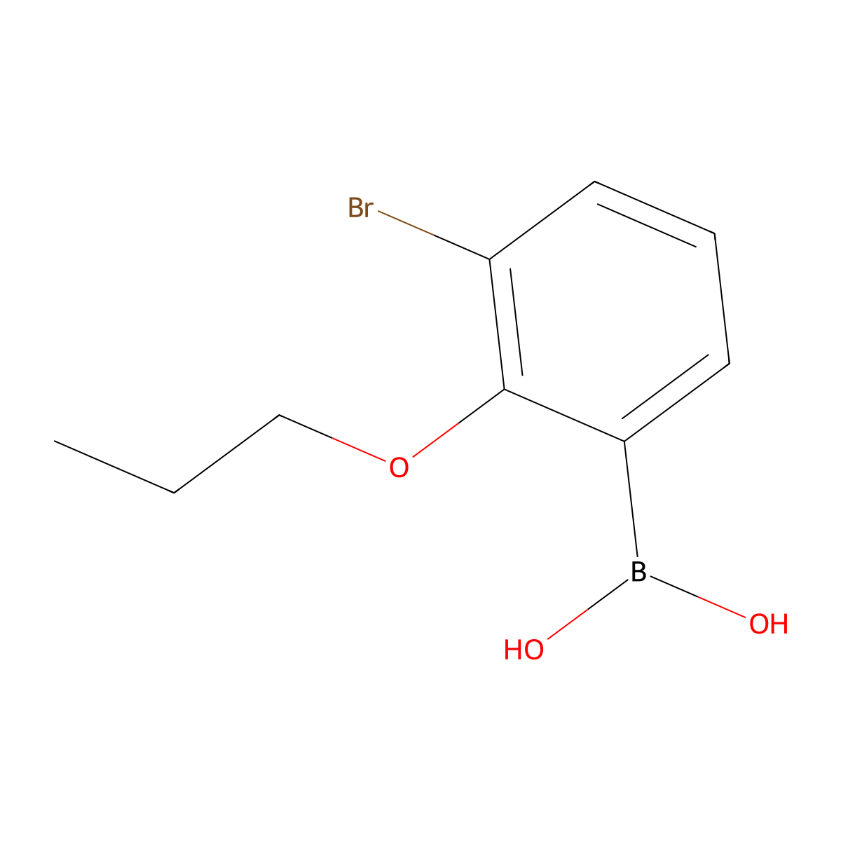 3-Bromo-2-propoxyphenylboronic acid molecular structure, CAS 848779-86-2