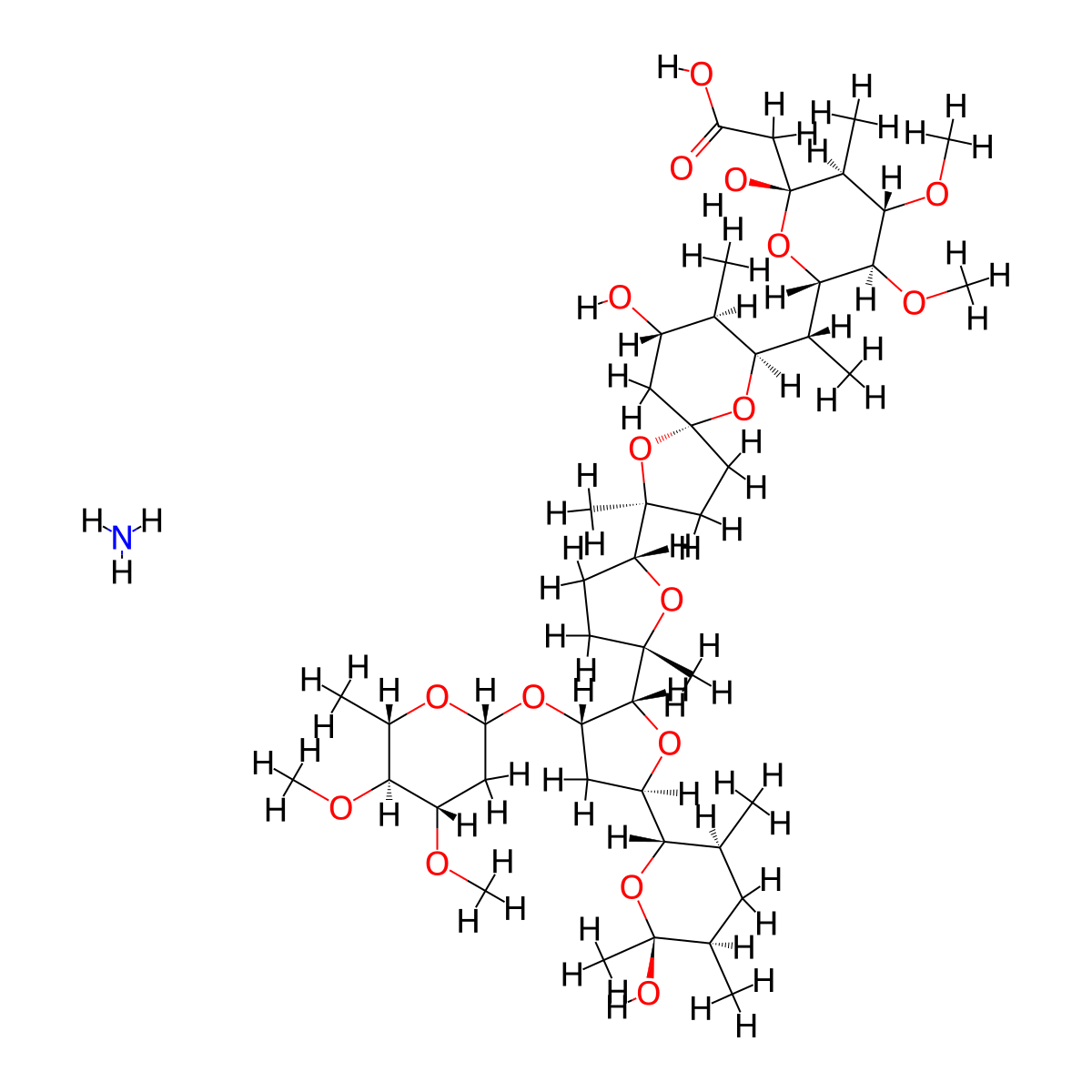 Maduramicin molecular structure, CAS 84878-61-5