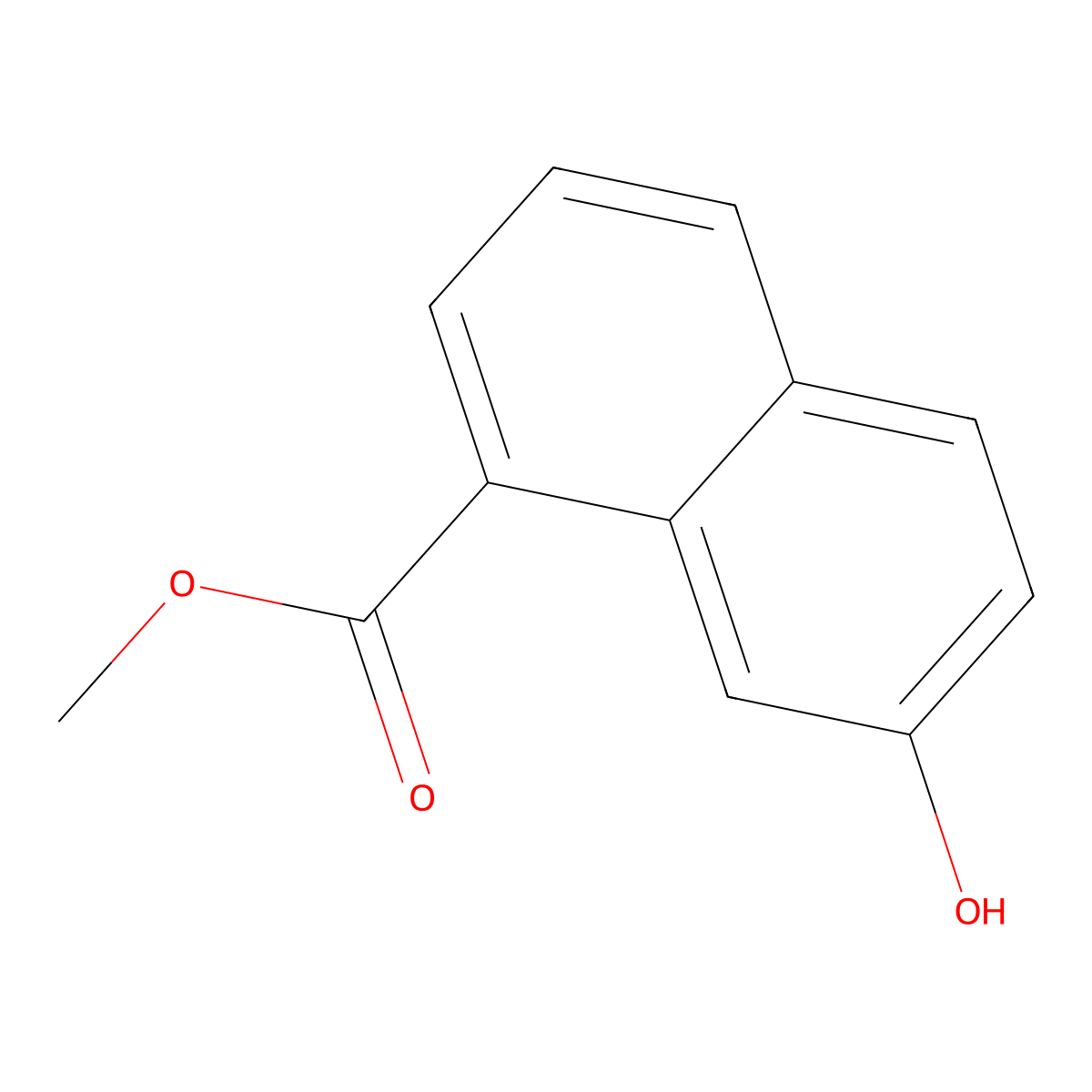 Methyl 7-hydroxynaphthalene-1-carboxylate molecular structure, CAS 84880-17-1