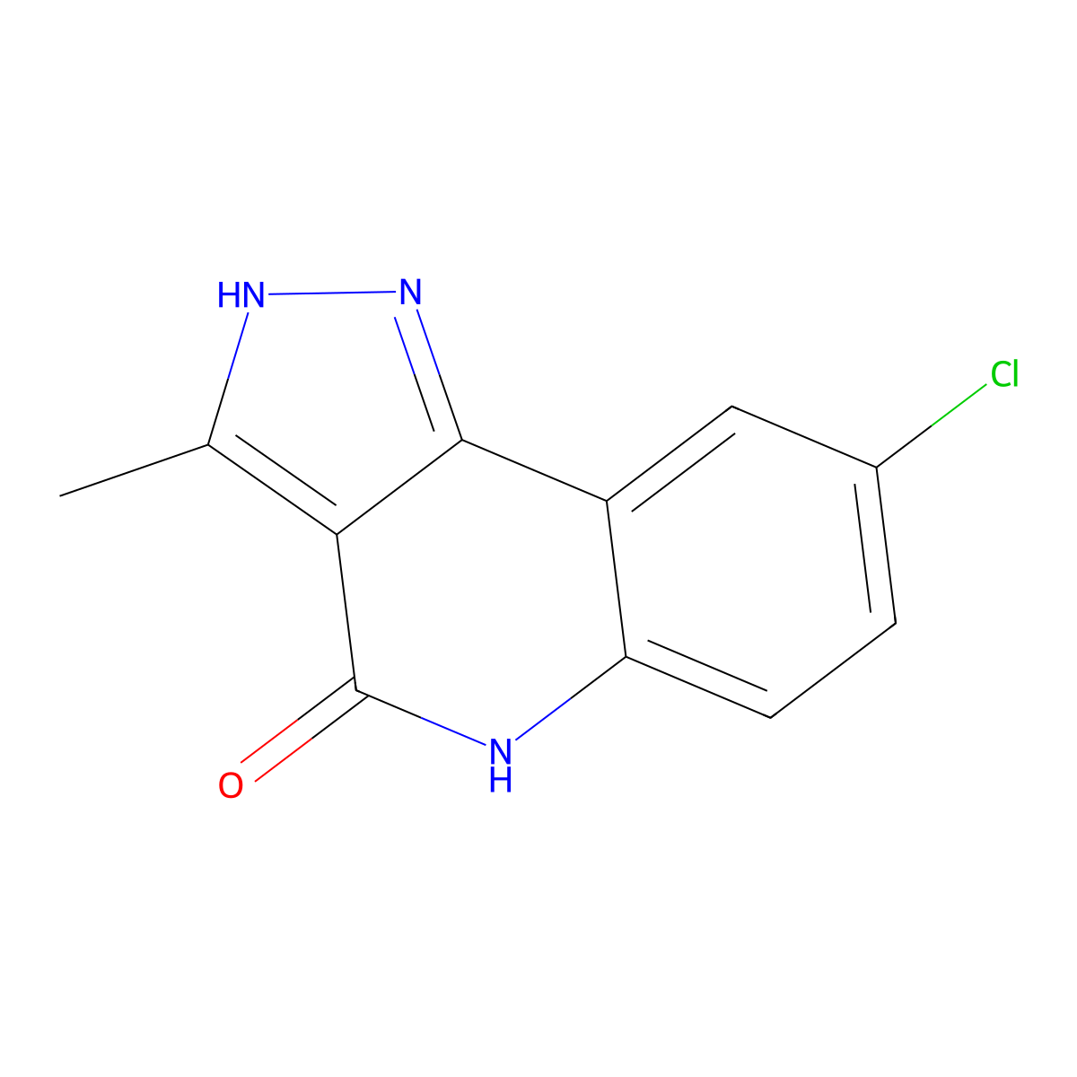 8-chloro-3-methyl-2H-pyrazolo[4,3-c]quinolin-4(5H)-one molecular structure, CAS 848818-35-9