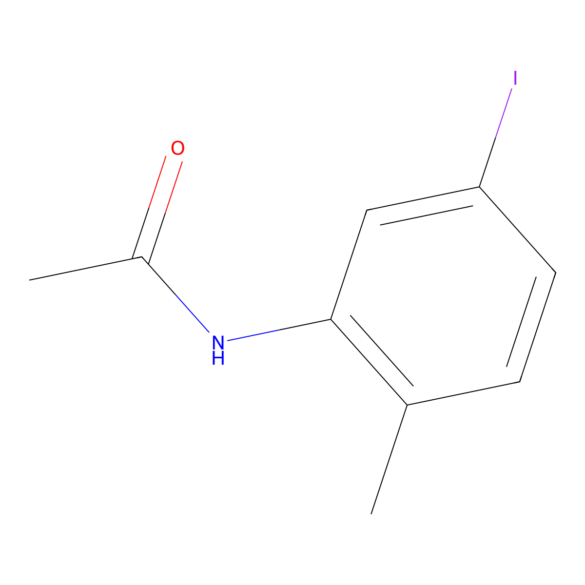 N-(5-iodo-2-methylphenyl)acetamide molecular structure, CAS 848819-45-4