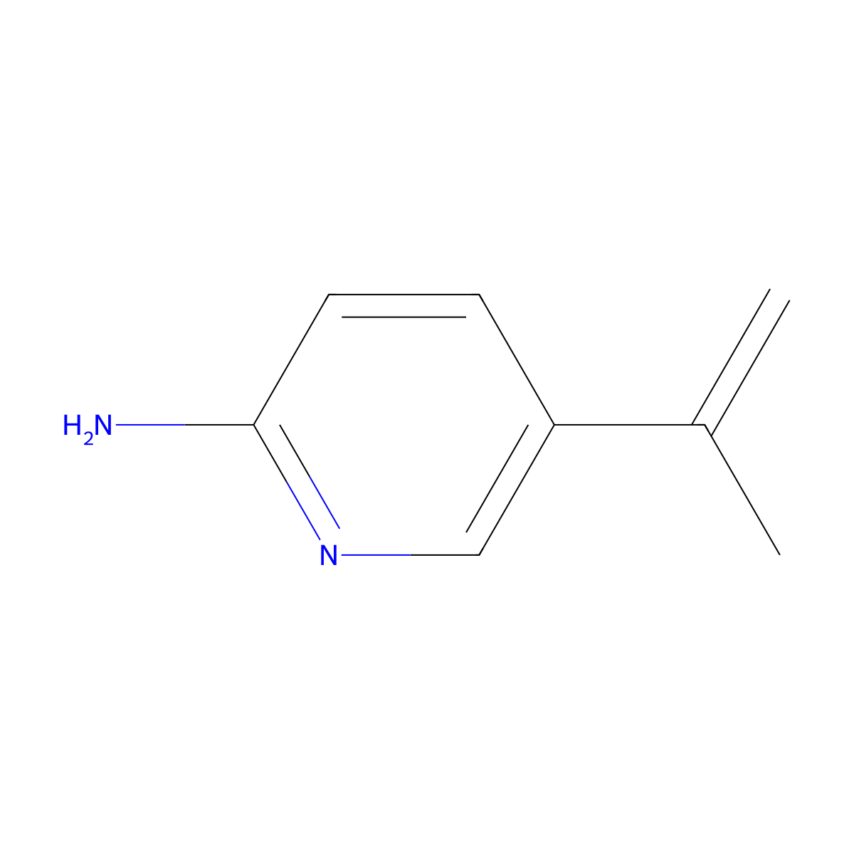 5-(Prop-1-en-2-yl)pyridin-2-amine molecular structure, CAS 848841-59-8
