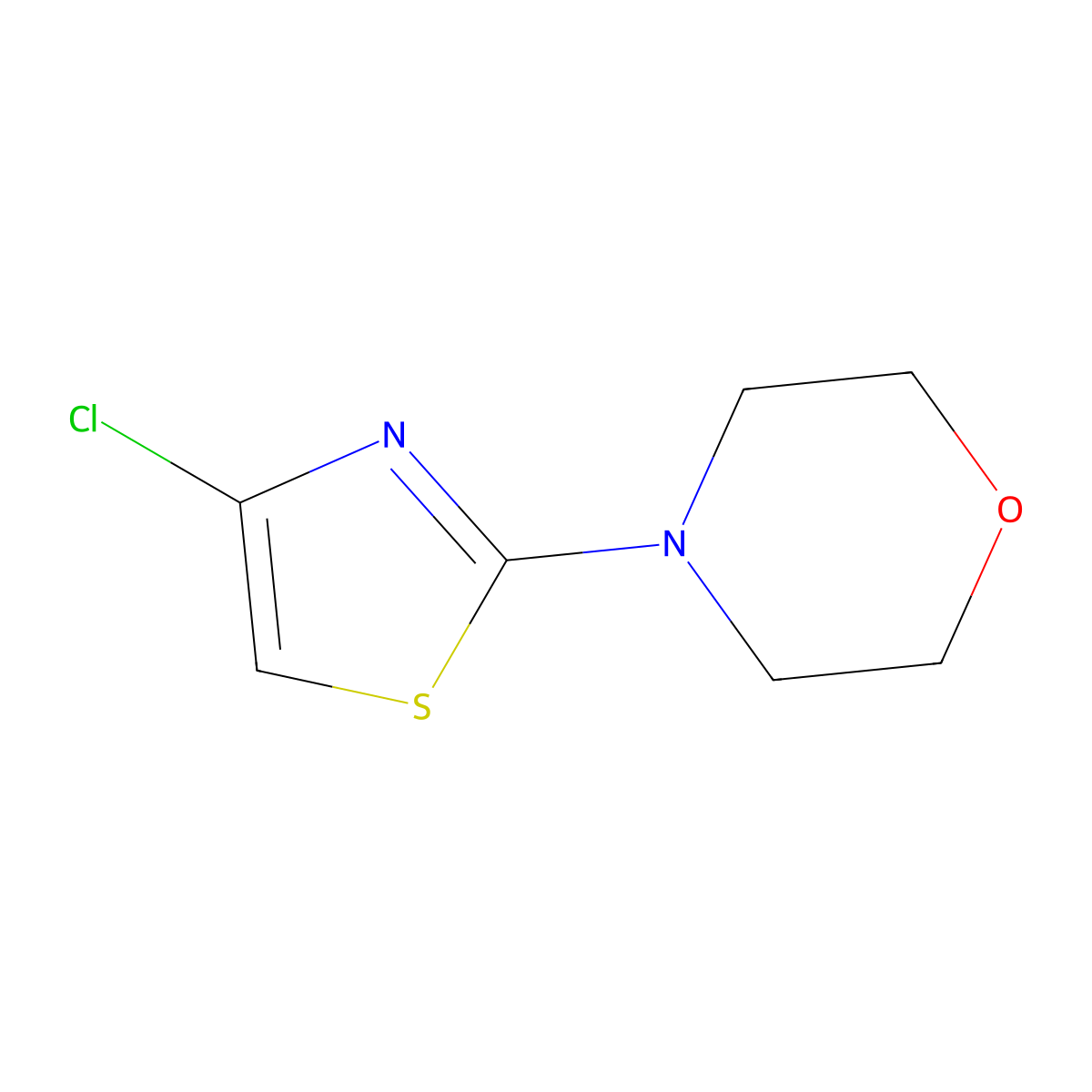 4-(4-Chlorothiazol-2-YL)morpholine molecular structure, CAS 848841-68-9