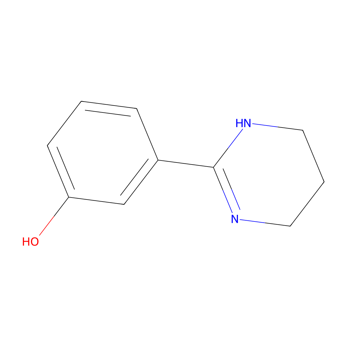 3-(1,4,5,6-Tetrahydropyrimidin-2-yl)phenol molecular structure, CAS 848850-63-5