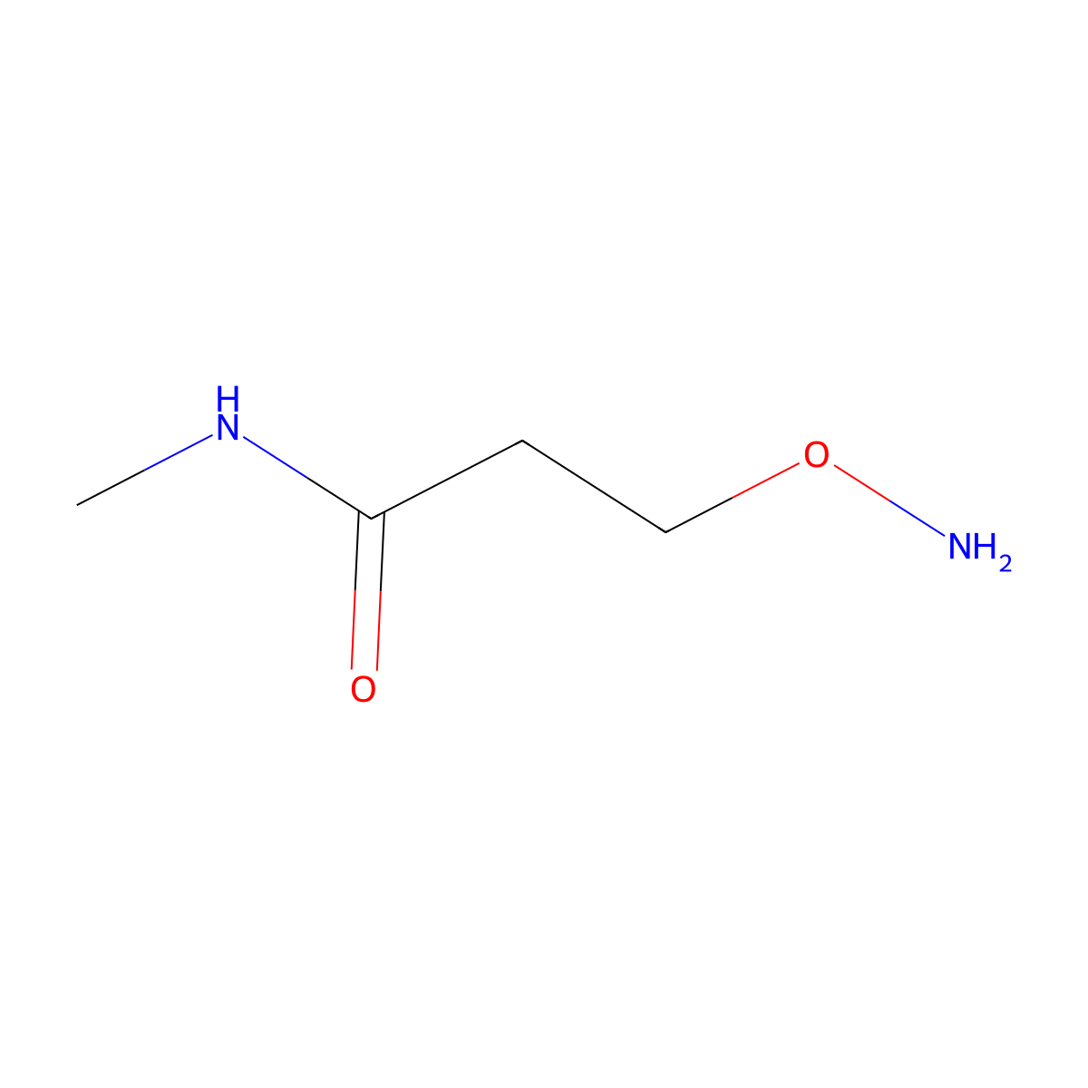 3-(aminooxy)-N-methylpropanamide molecular structure, CAS 848852-44-8