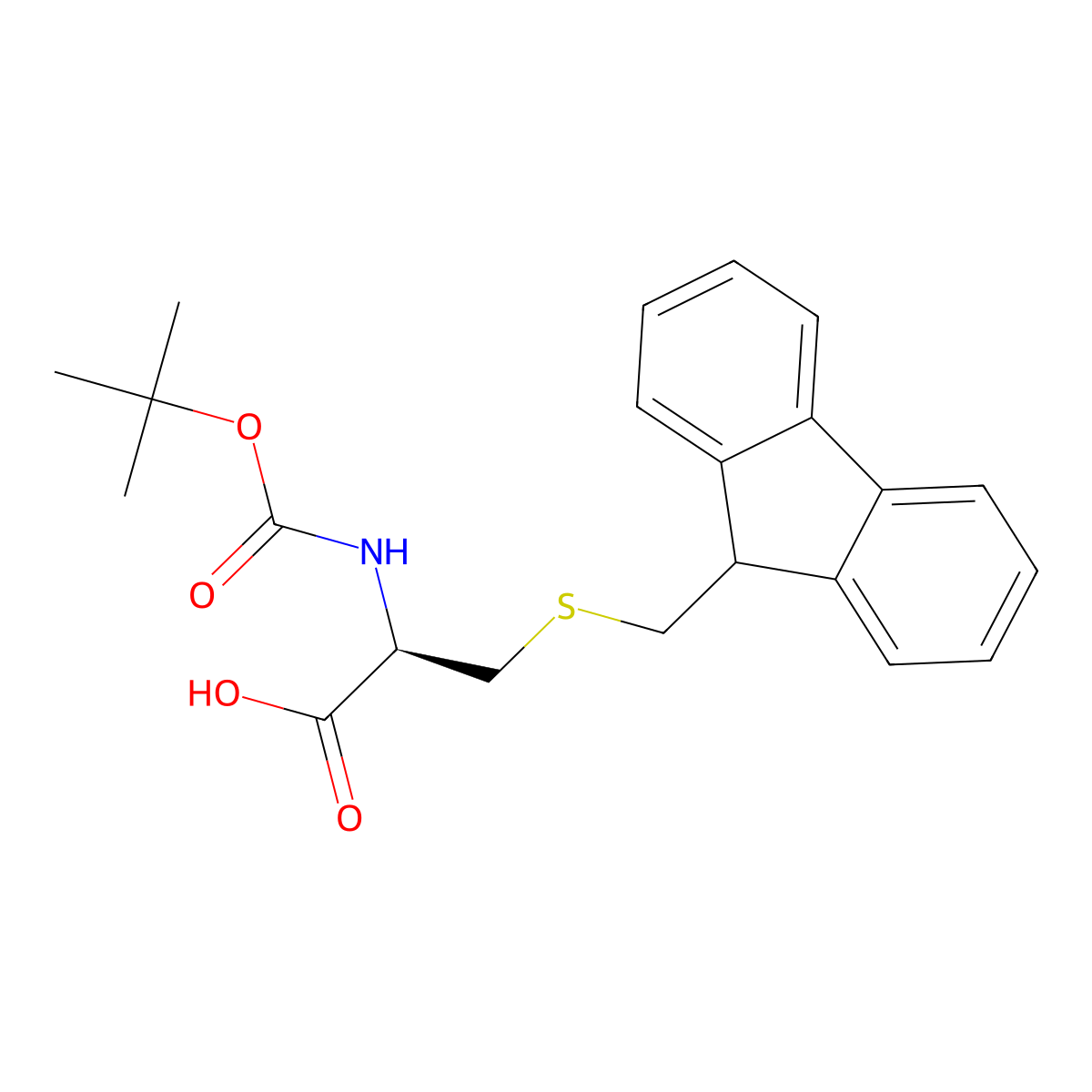 Boc-Cys(Fm)-OH molecular structure, CAS 84888-35-7