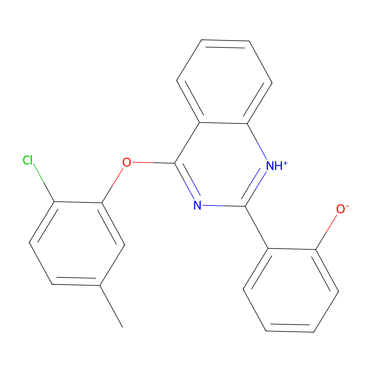 2-[4-(2-Chloro-5-methylphenoxy)-2-quinazolinyl]phenol molecular structure, CAS 848918-66-1