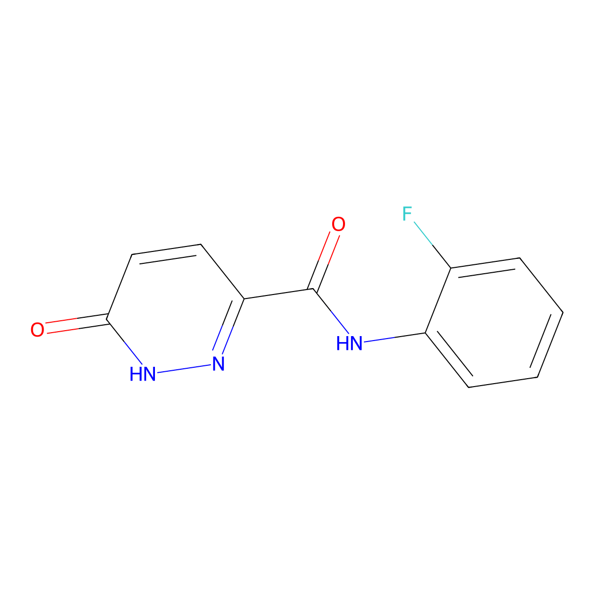 N-(2-fluorophenyl)-6-oxo-1,6-dihydropyridazine-3-carboxamide molecular structure, CAS 848918-86-5