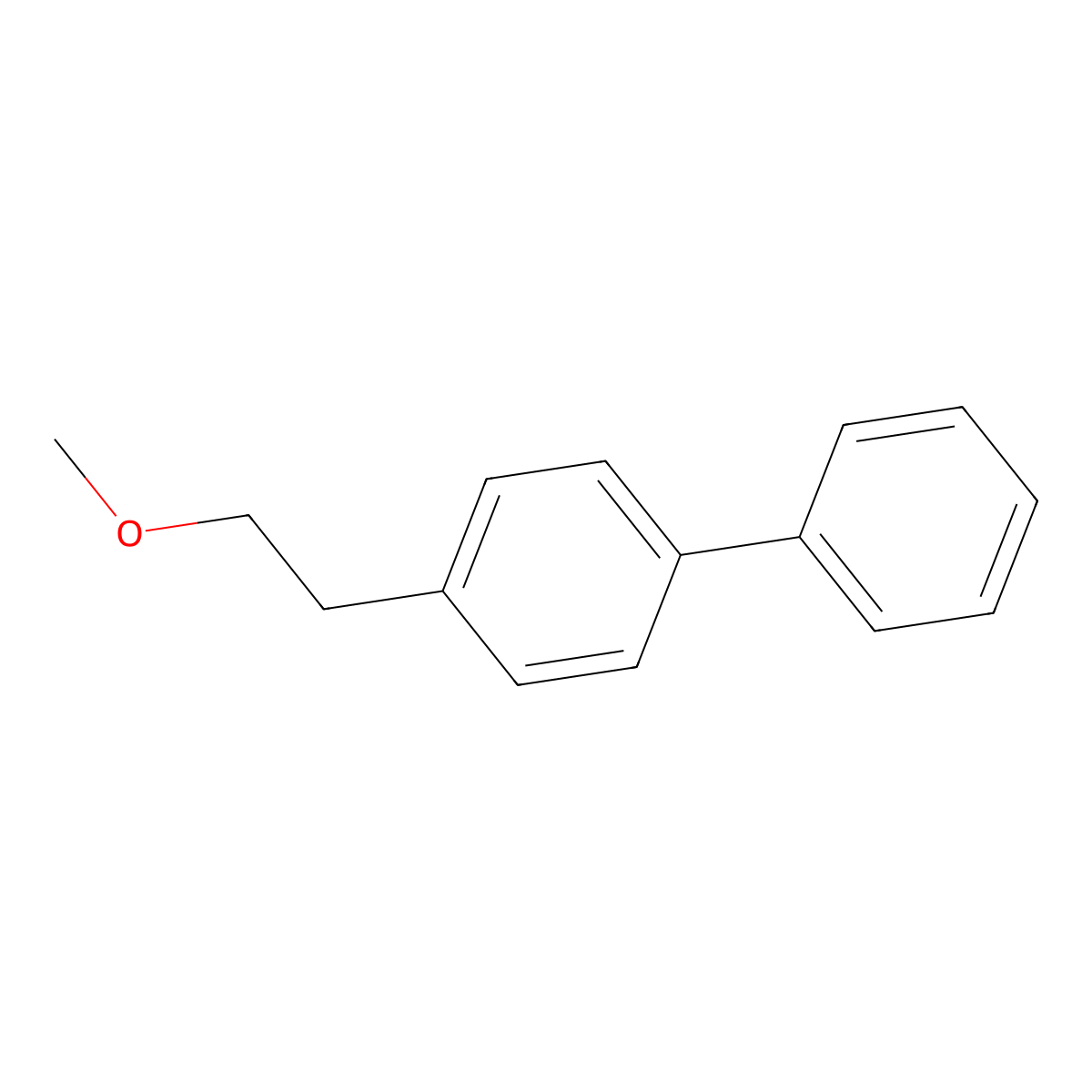 4-(2-Methoxyethyl)-1,1'-biphenyl molecular structure, CAS 84892-37-5