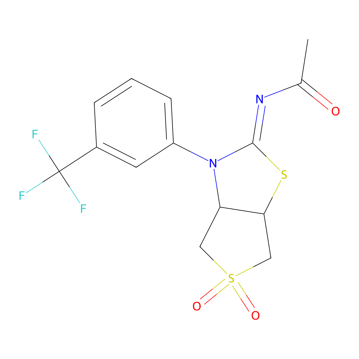 C14H13F3N2O3S2 molecular structure, CAS 848920-04-7