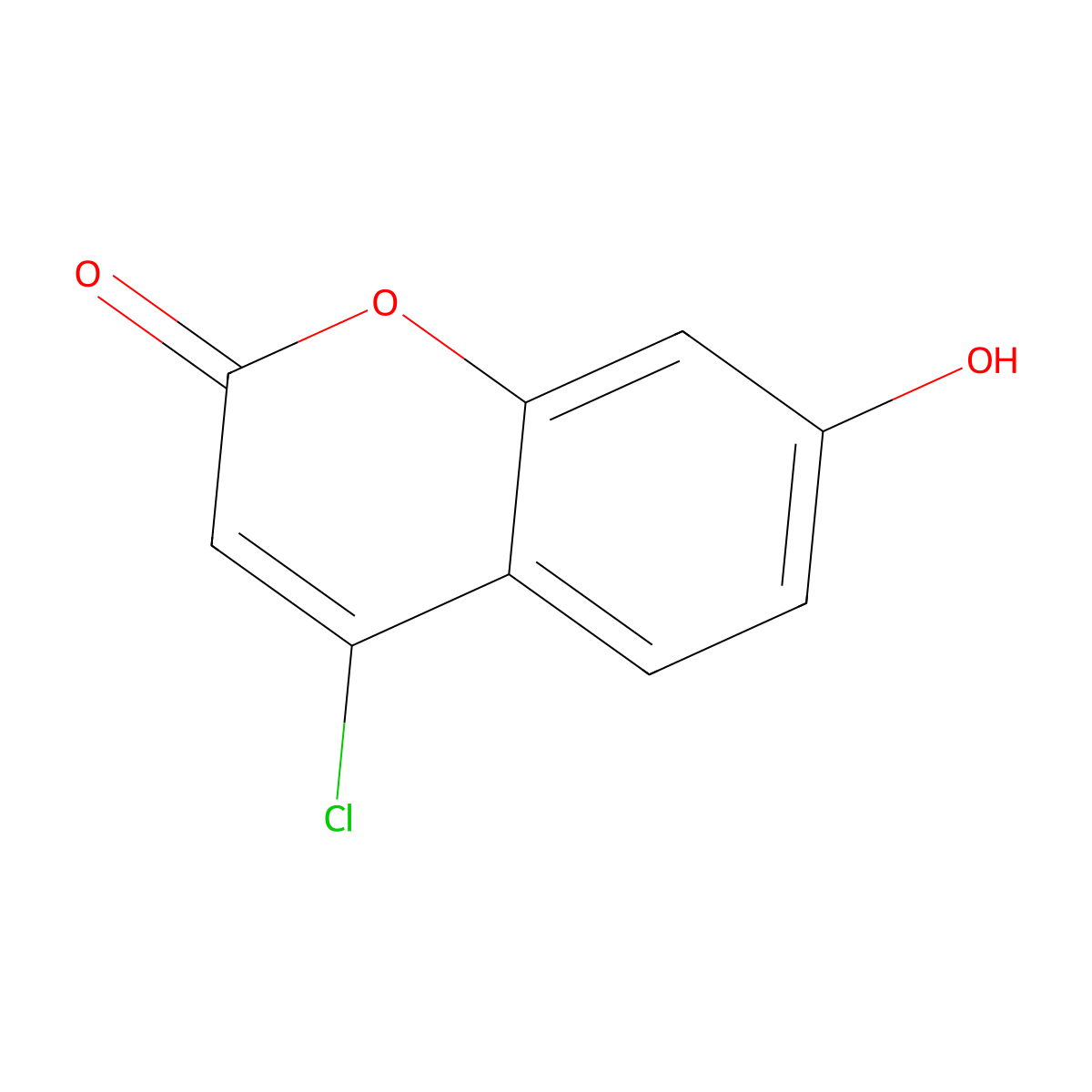 4-chloro-7-hydroxy-2H-chromen-2-one molecular structure, CAS 848939-31-1
