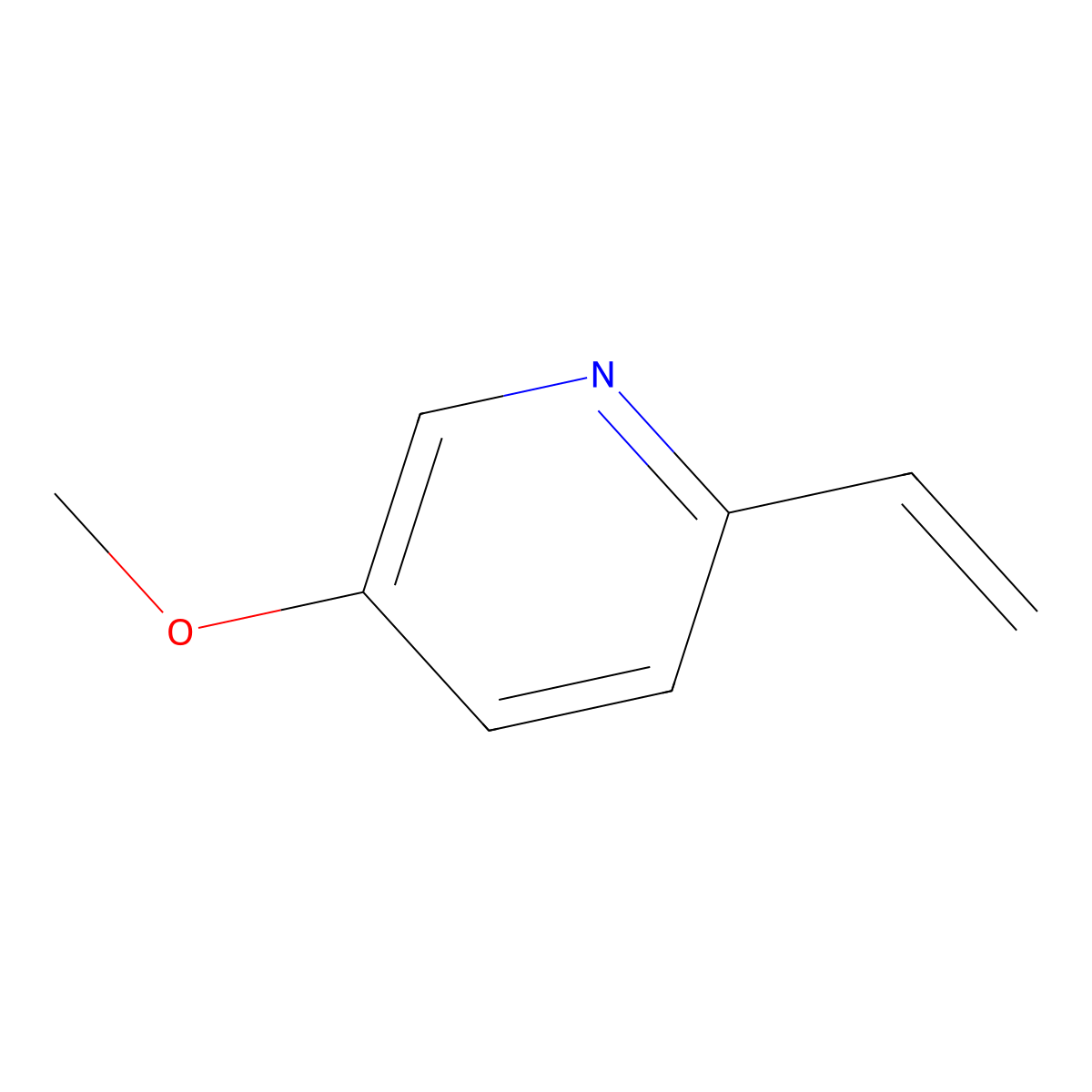 2-Ethenyl-5-methoxypyridine molecular structure, CAS 848951-13-3