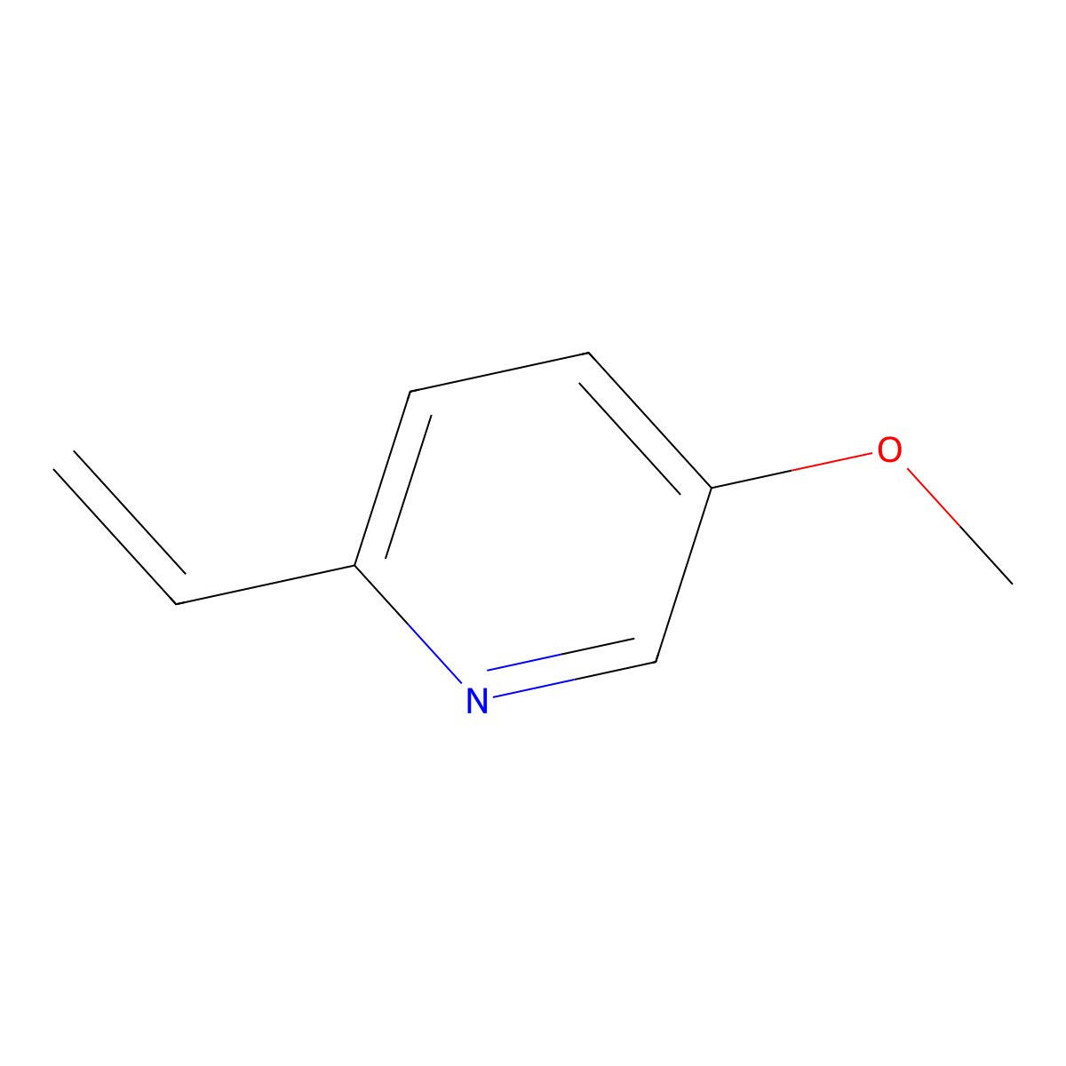 2-Ethenyl-5-methoxypyridine molecular structure, CAS 848951-13-3