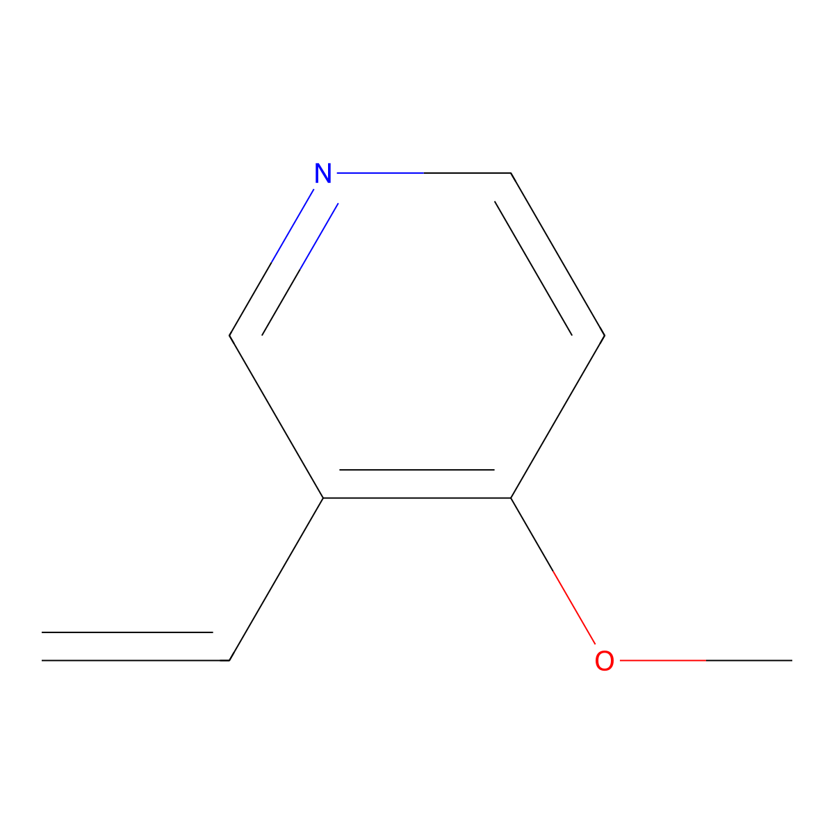 3-Ethenyl-4-methoxypyridine molecular structure, CAS 848951-14-4