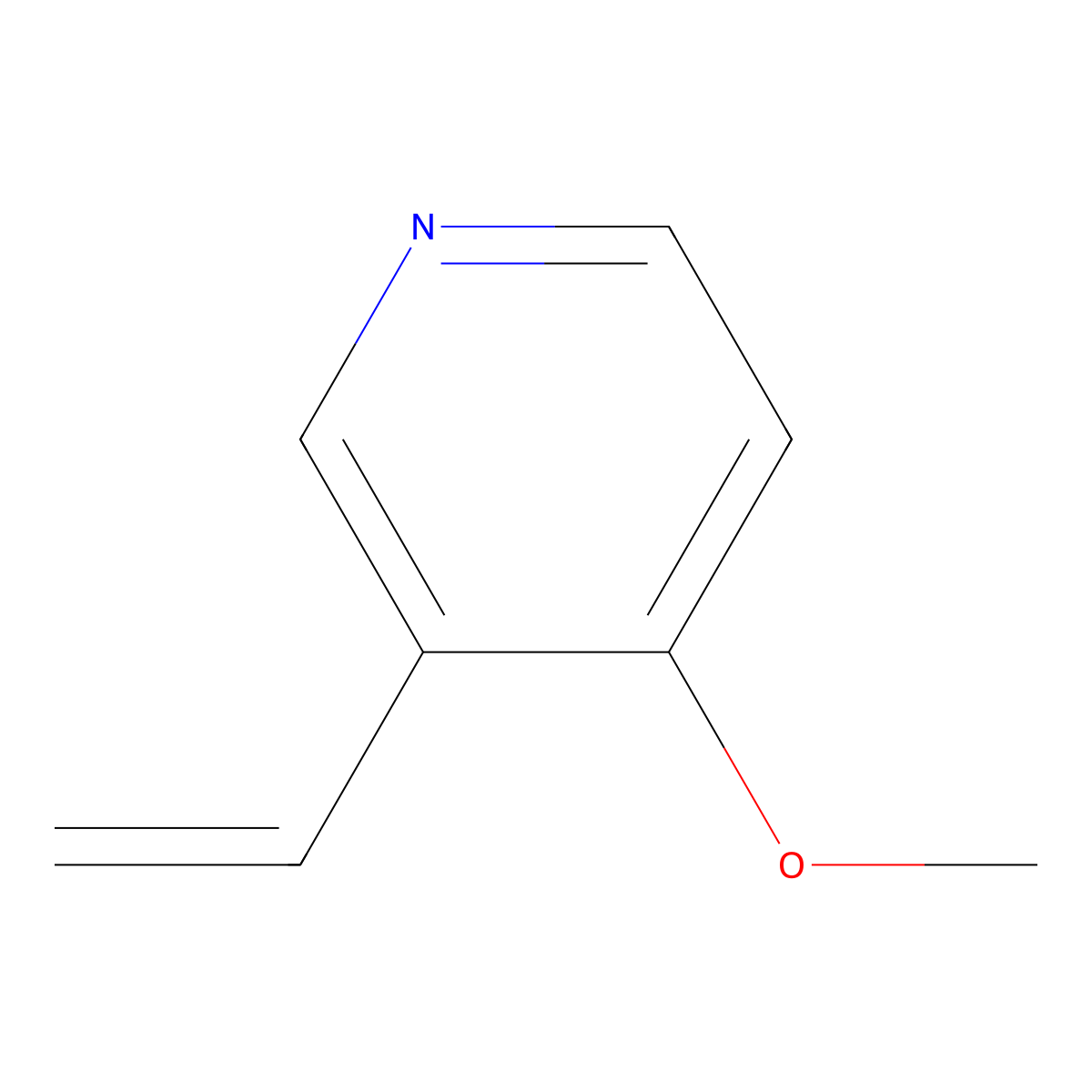 3-Ethenyl-4-methoxypyridine molecular structure, CAS 848951-14-4