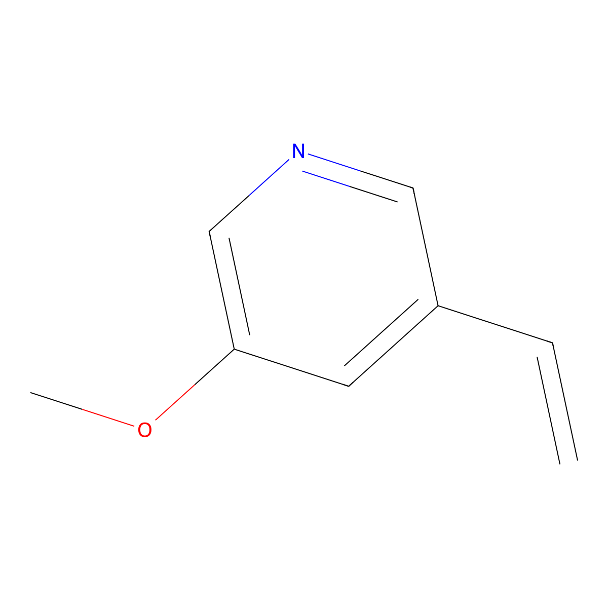 3-Ethenyl-5-methoxypyridine molecular structure, CAS 848951-15-5
