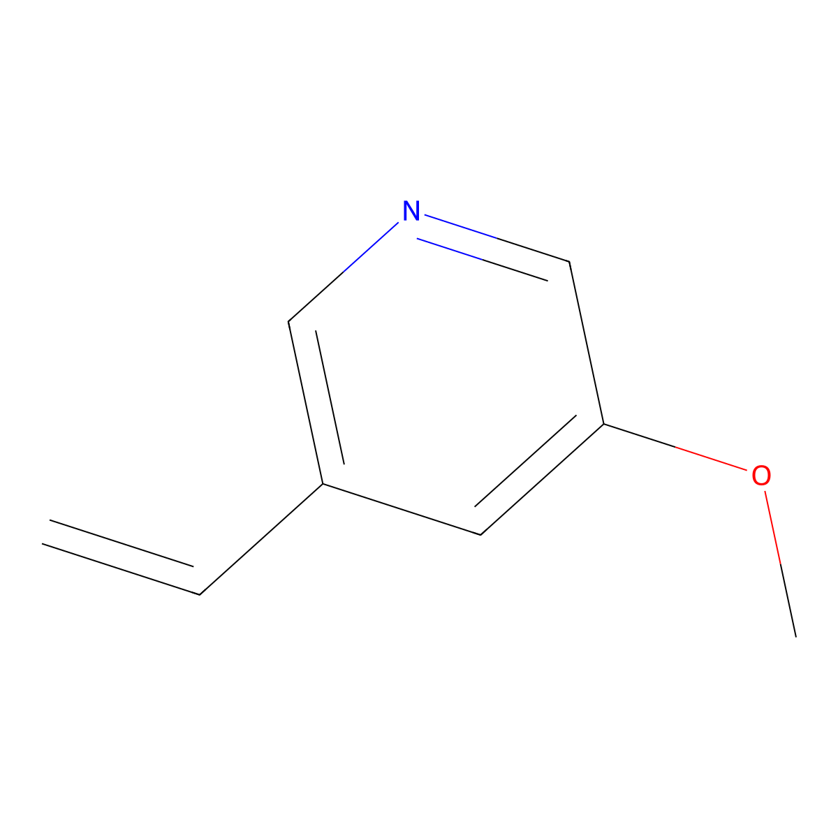 3-Ethenyl-5-methoxypyridine molecular structure, CAS 848951-15-5
