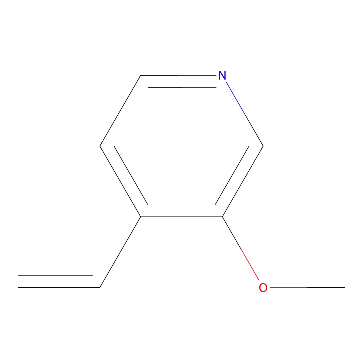 4-Ethenyl-3-methoxypyridine molecular structure, CAS 848951-17-7