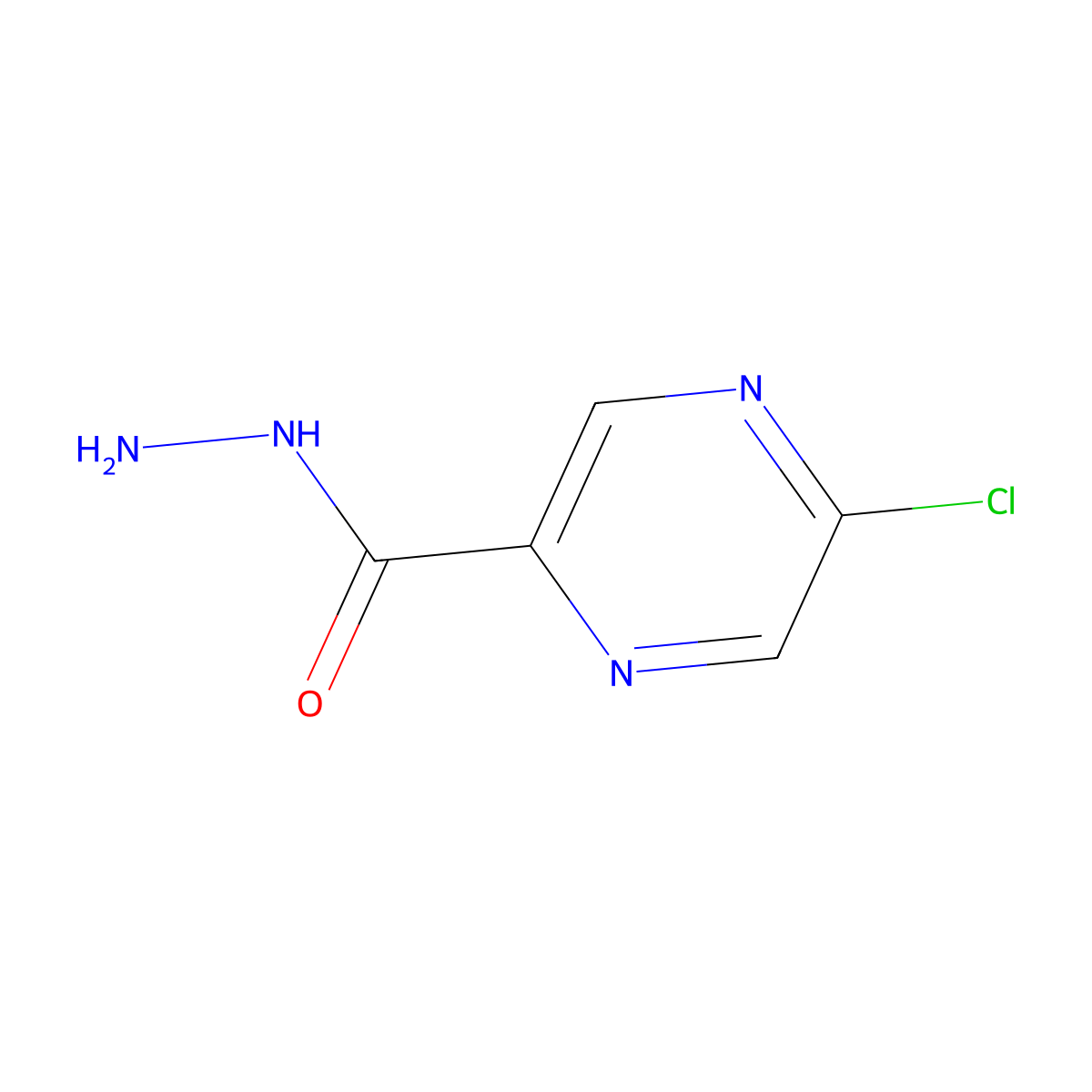 5-Chloropyrazine-2-carboxylic acid hydrazide molecular structure, CAS 848952-83-0