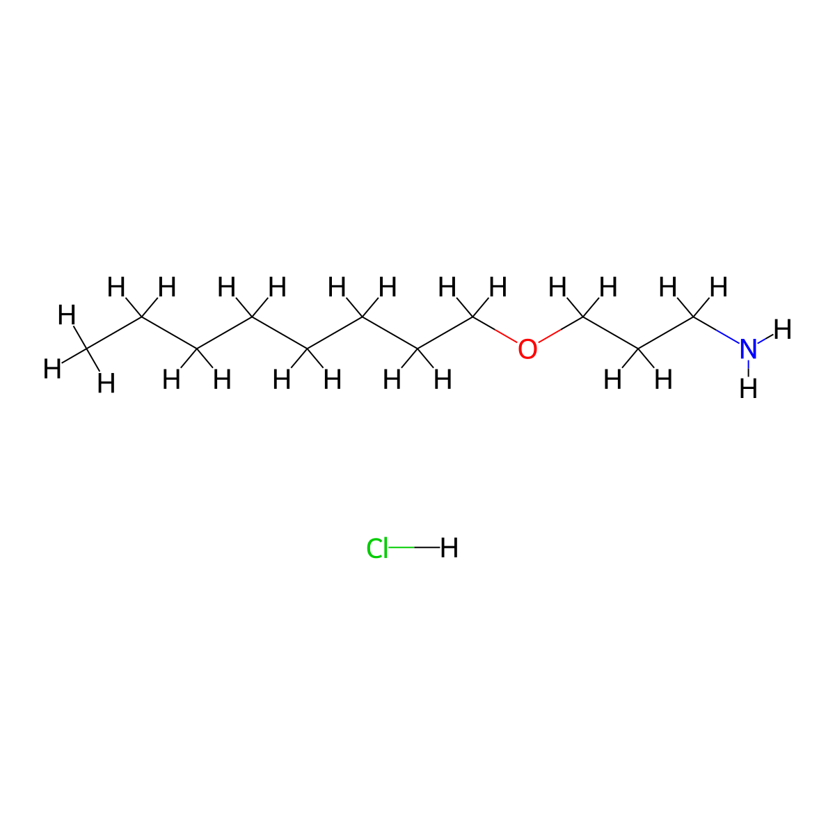 3-(Octyloxy)propan-1-amine hydrochloride molecular structure, CAS 84898-39-5