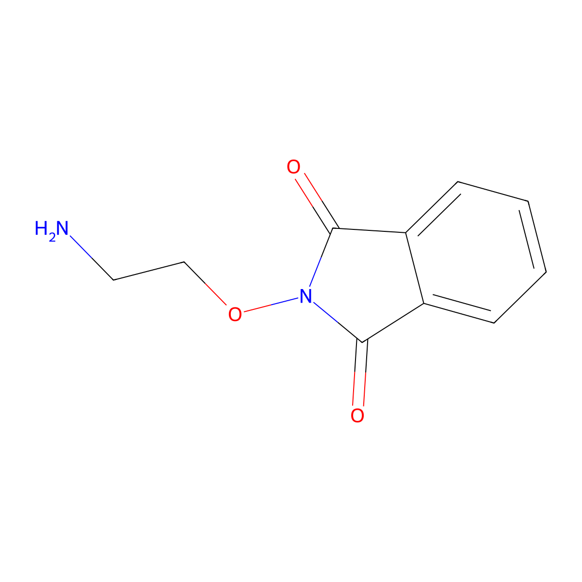 2-(2-Aminoethoxy)isoindoline-1,3-dione molecular structure, CAS 848980-29-0