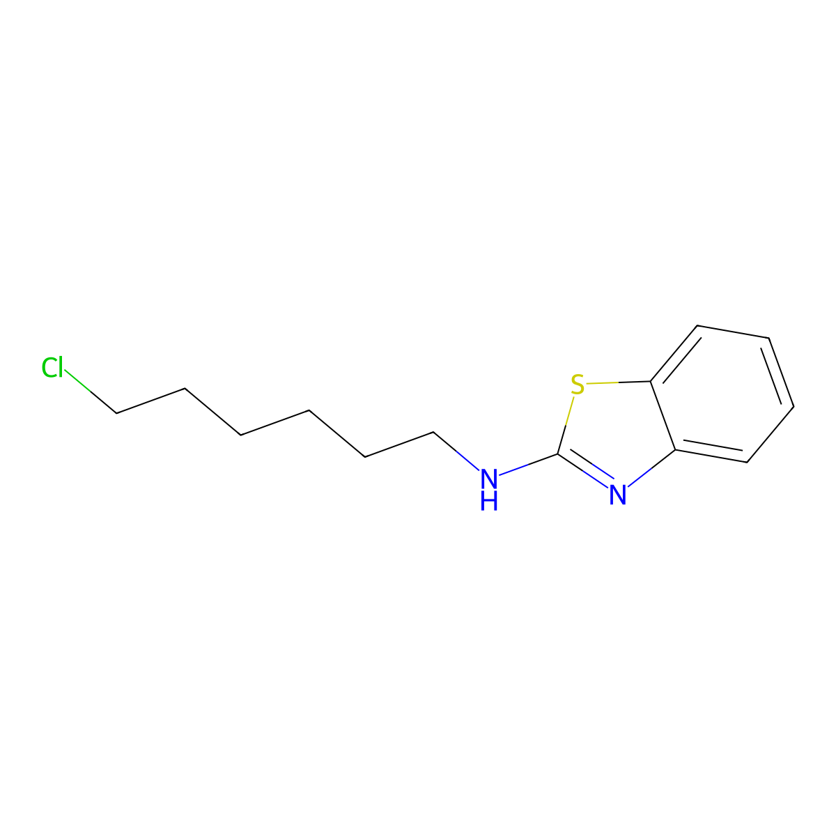 N-(6-Chlorohexyl)-2-benzothiazolamine molecular structure, CAS 848980-38-1