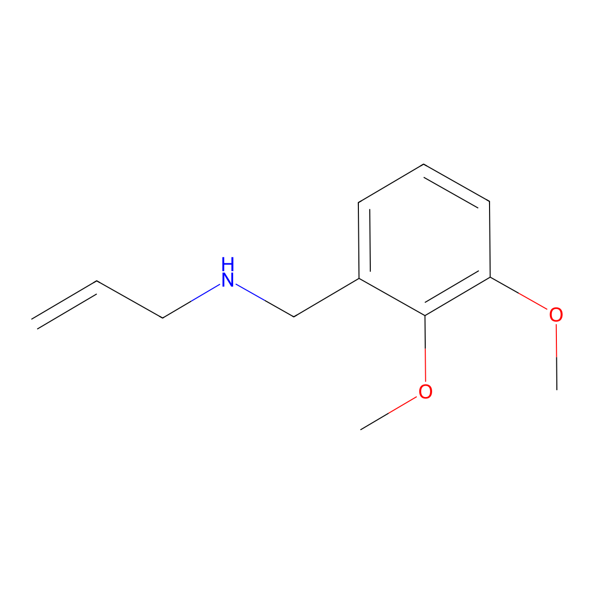 N-(2,3-dimethoxybenzyl)prop-2-en-1-amine molecular structure, CAS 849000-01-7