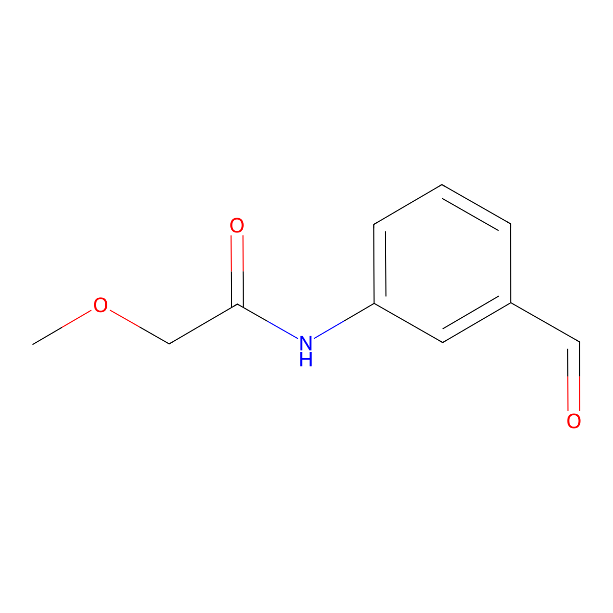 N-(3-formylphenyl)-2-methoxyacetamide molecular structure, CAS 849015-80-1