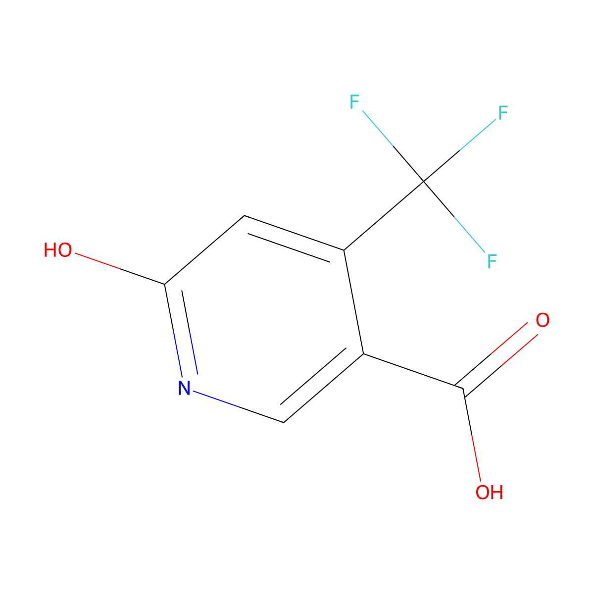6-Hydroxy-4-trifluoromethylnicotinic acid molecular structure, CAS 849020-87-7