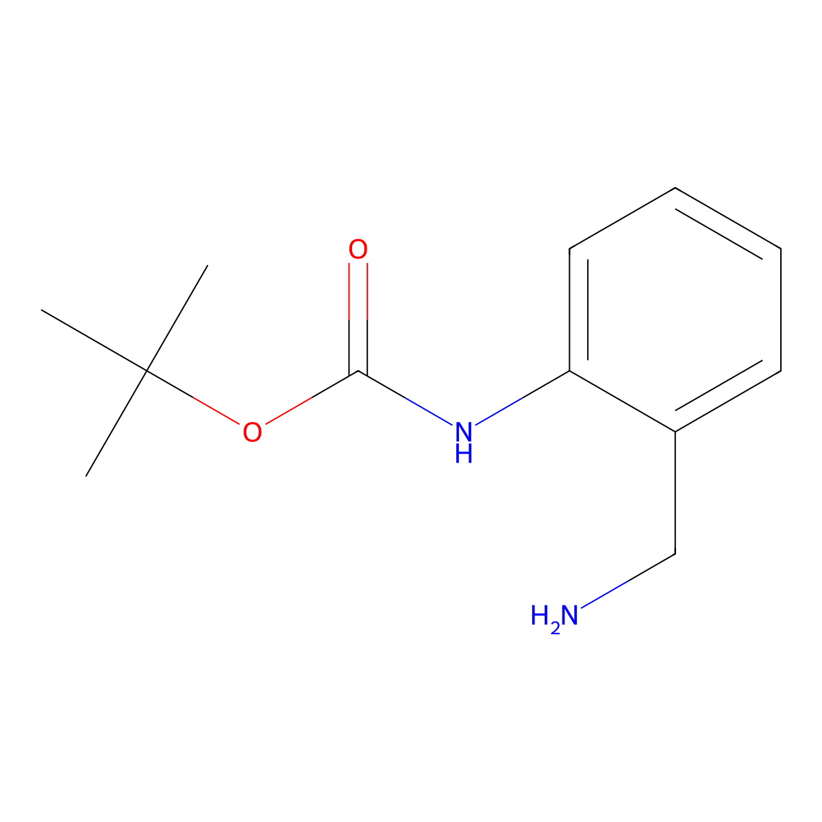 tert-Butyl [2-(aminomethyl)phenyl]carbamate molecular structure, CAS 849020-94-6