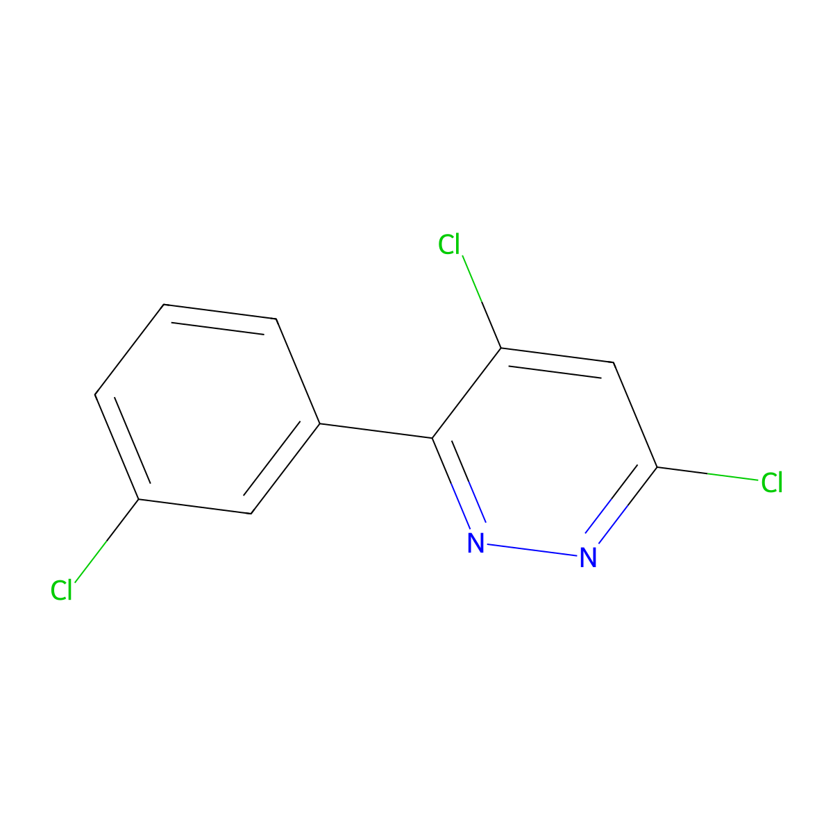 4,6-Dichloro-3-(3-chlorophenyl)pyridazine molecular structure, CAS 849021-04-1