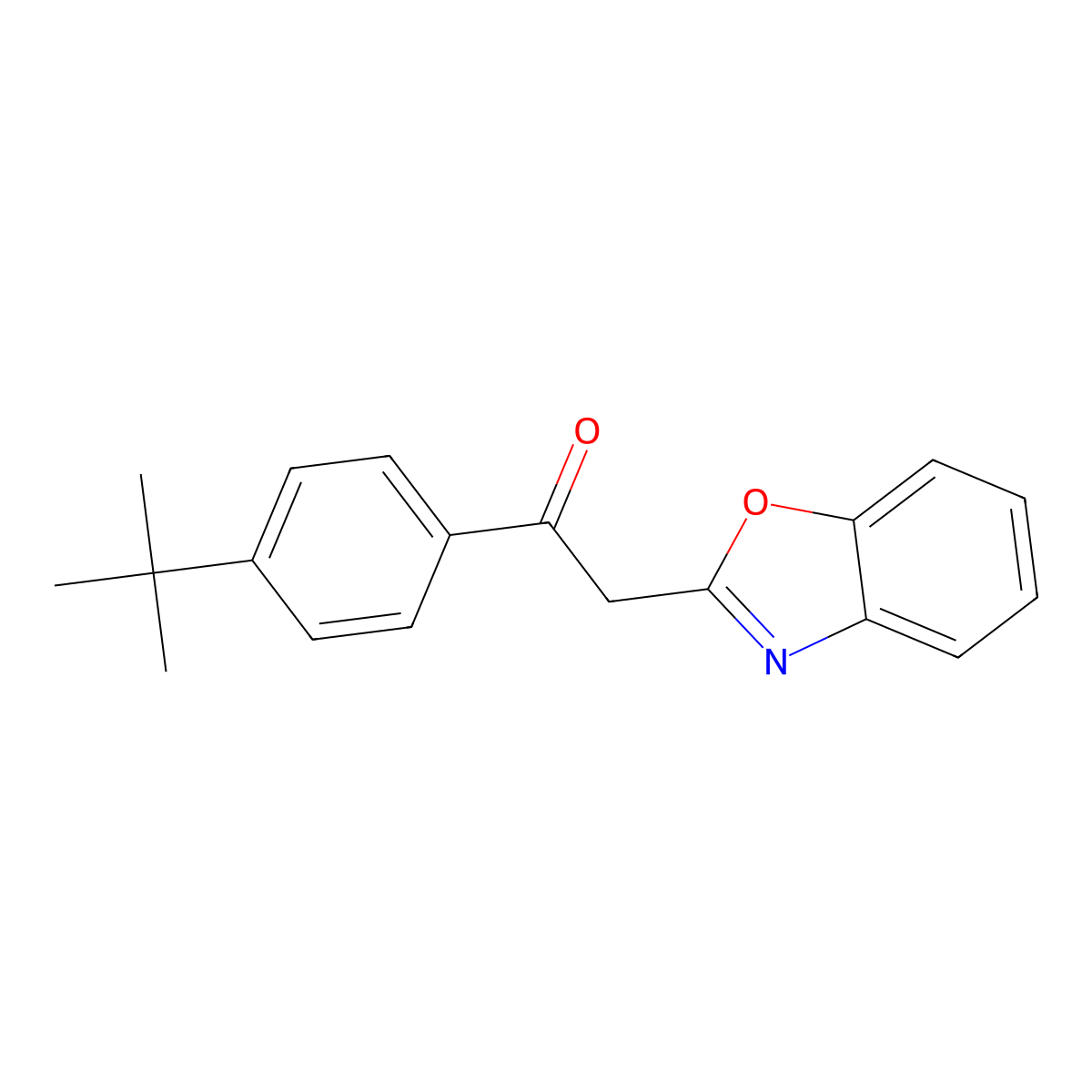 2-(1,3-Benzoxazol-2-yl)-1-(4-tert-butylphenyl)ethanone molecular structure, CAS 849021-33-6