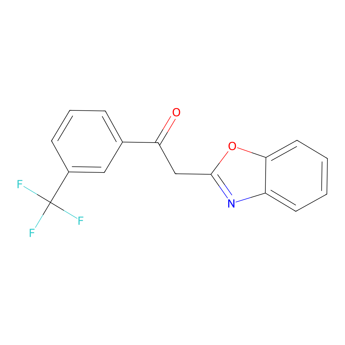 2-(1,3-Benzoxazol-2-yl)-1-[3-(trifluoromethyl)phenyl]ethanone molecular structure, CAS 849021-37-0