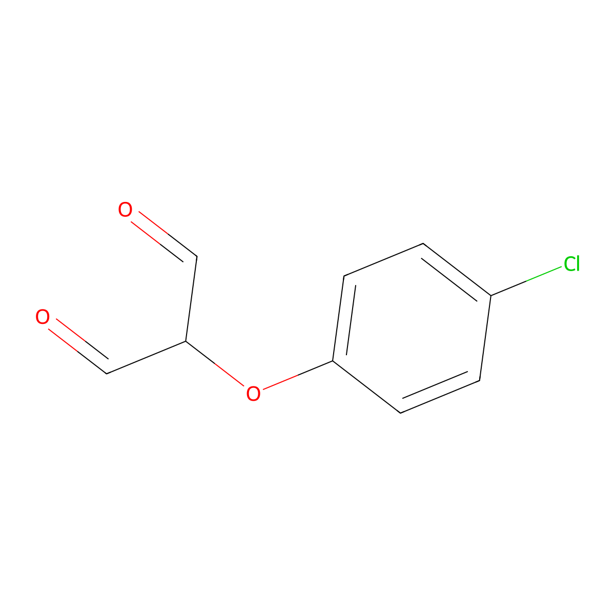 2-(4-Chlorophenoxy)propanedial molecular structure, CAS 849021-40-5