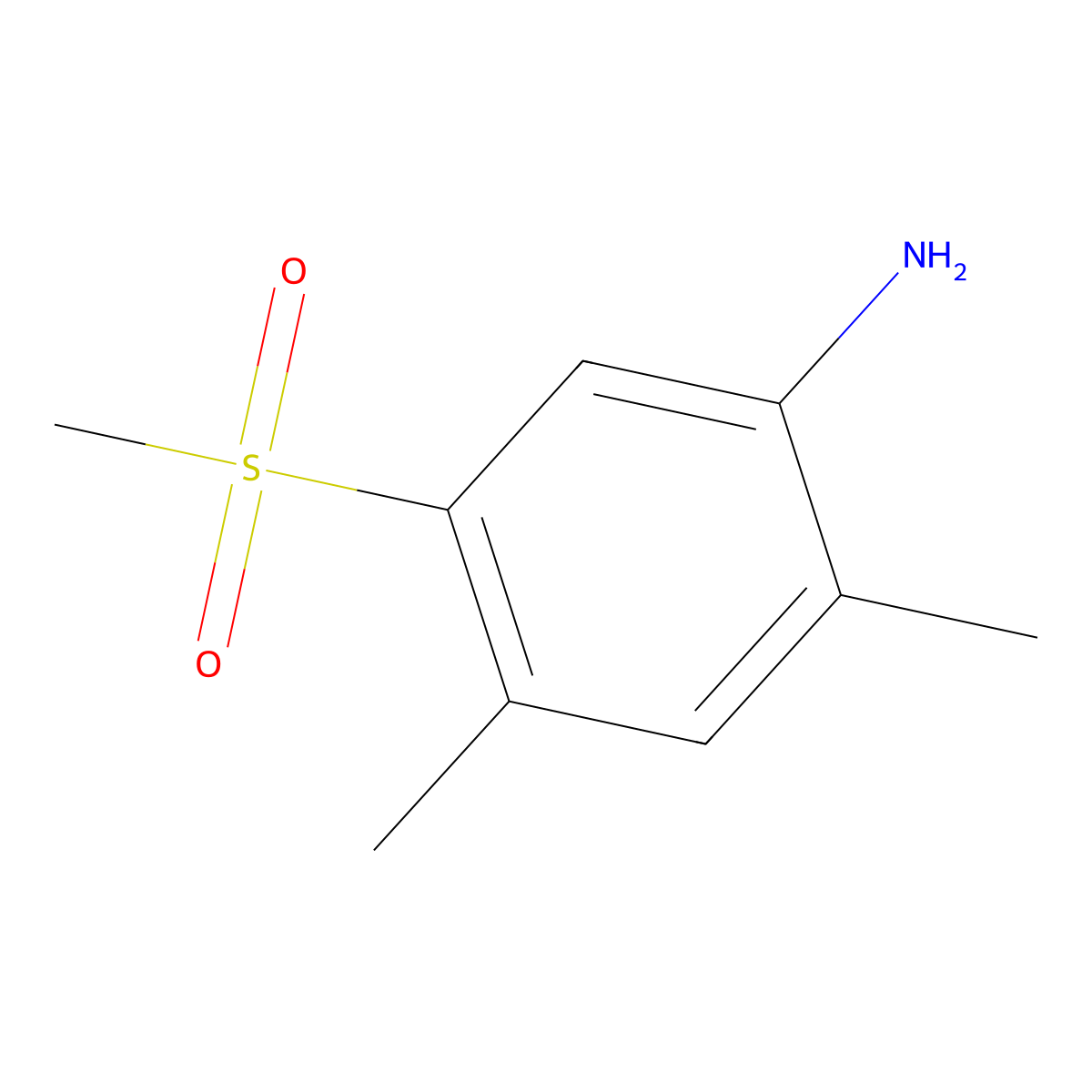 2,4-Dimethyl-5-(methylsulfonyl)aniline molecular structure, CAS 849035-63-8